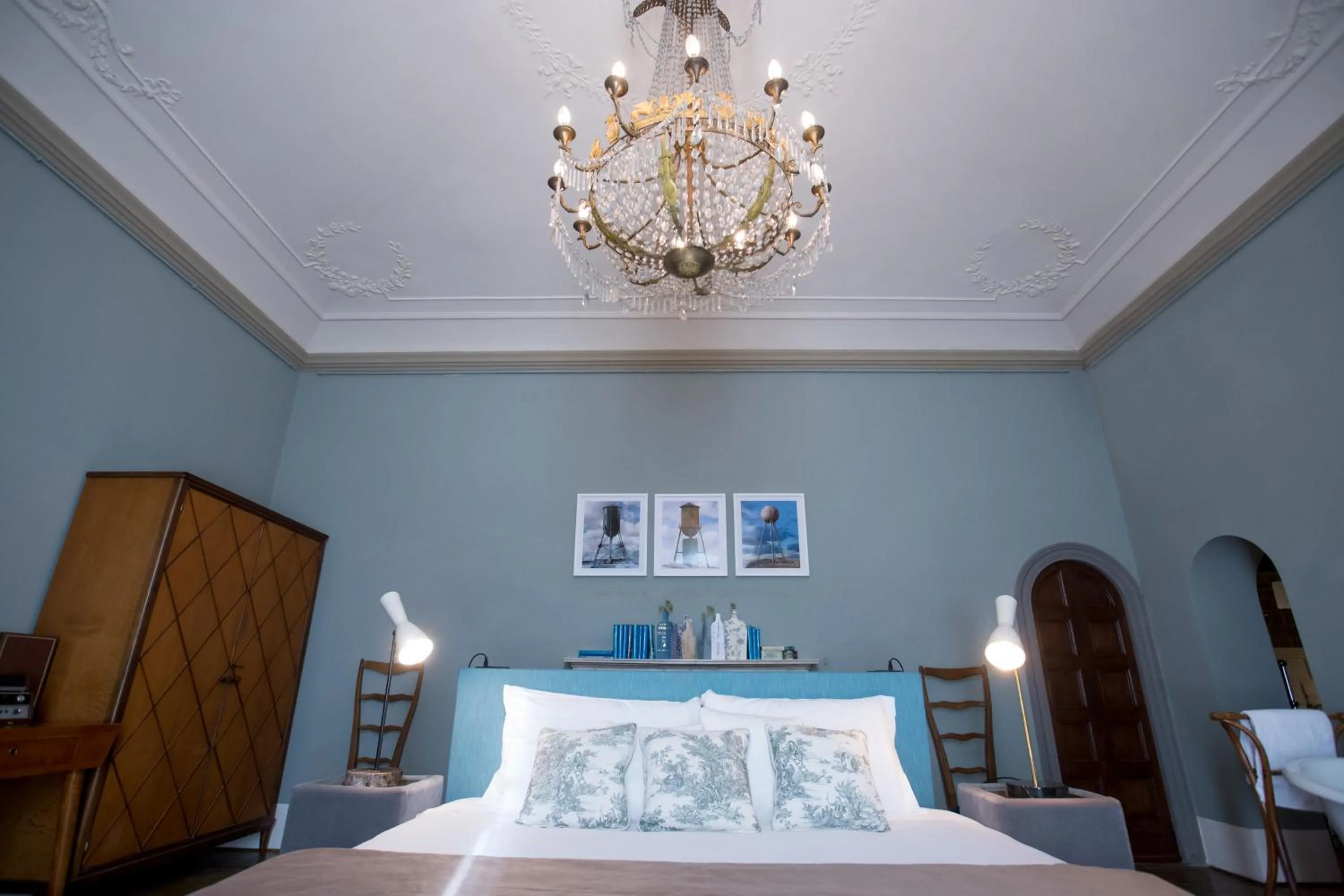 Decorative detail, Bed in AdAstra Suites