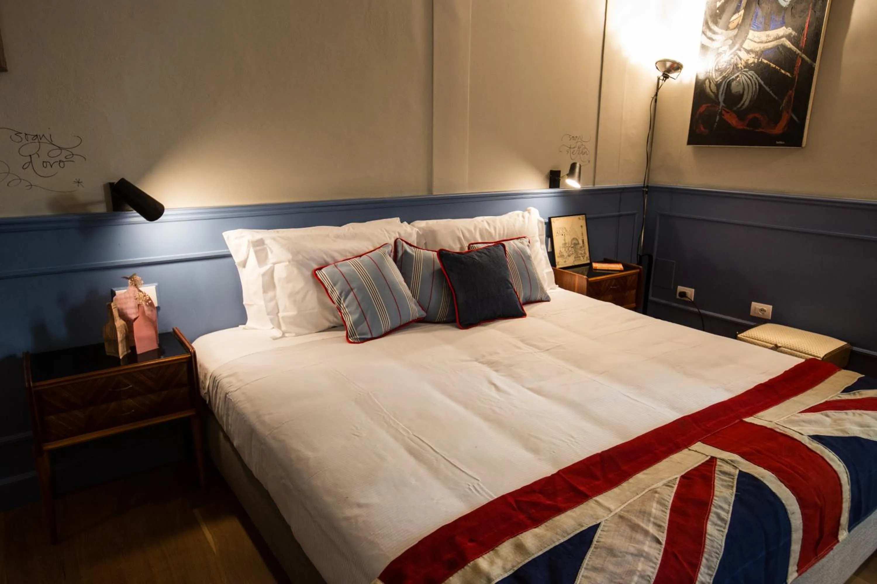 Photo of the whole room, Bed in AdAstra Suites