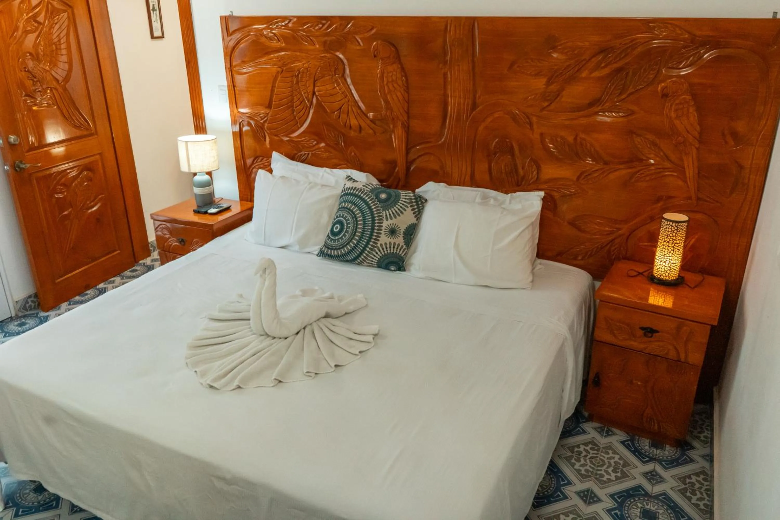 Bed in Villa Pajaros