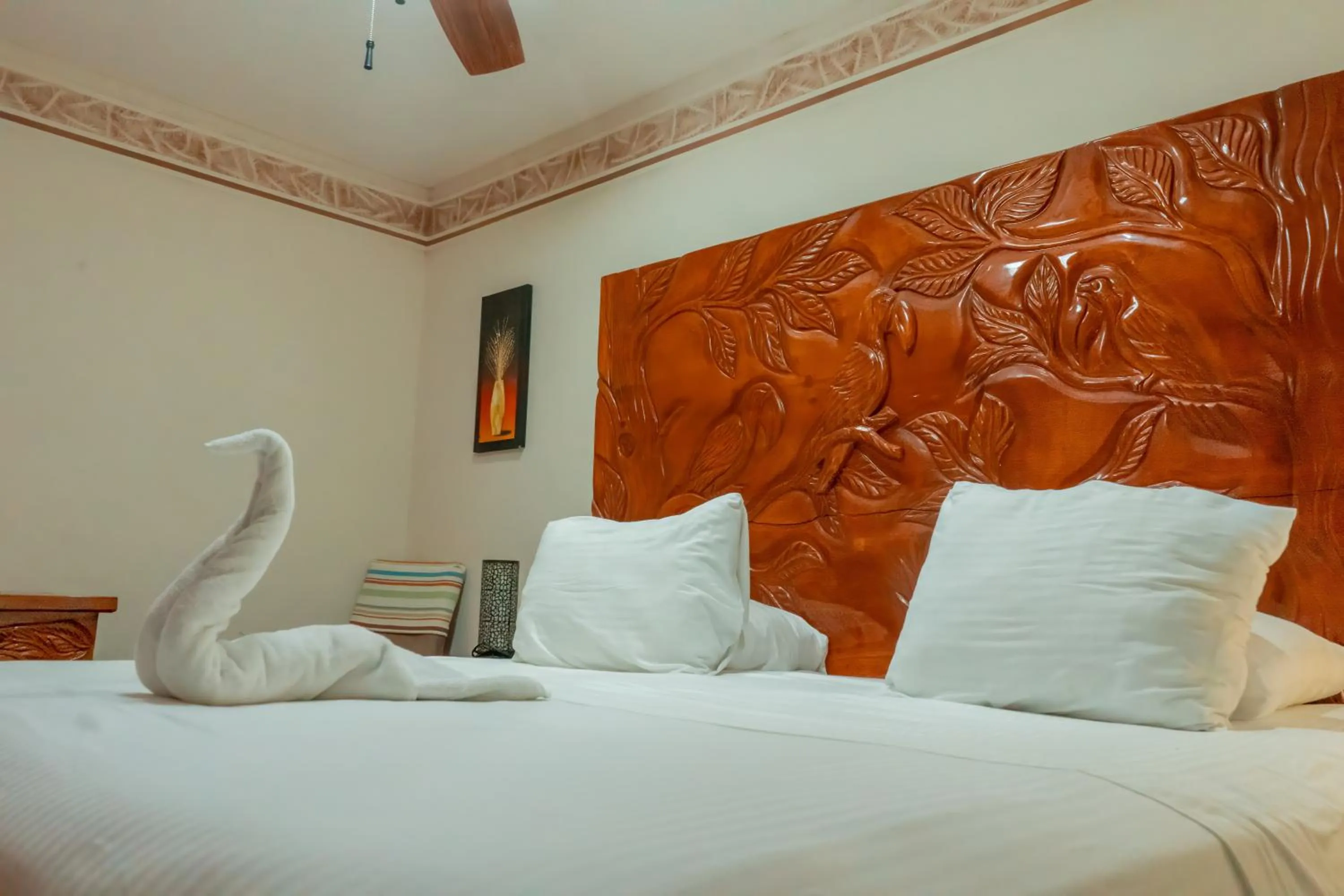 Bed in Villa Pajaros