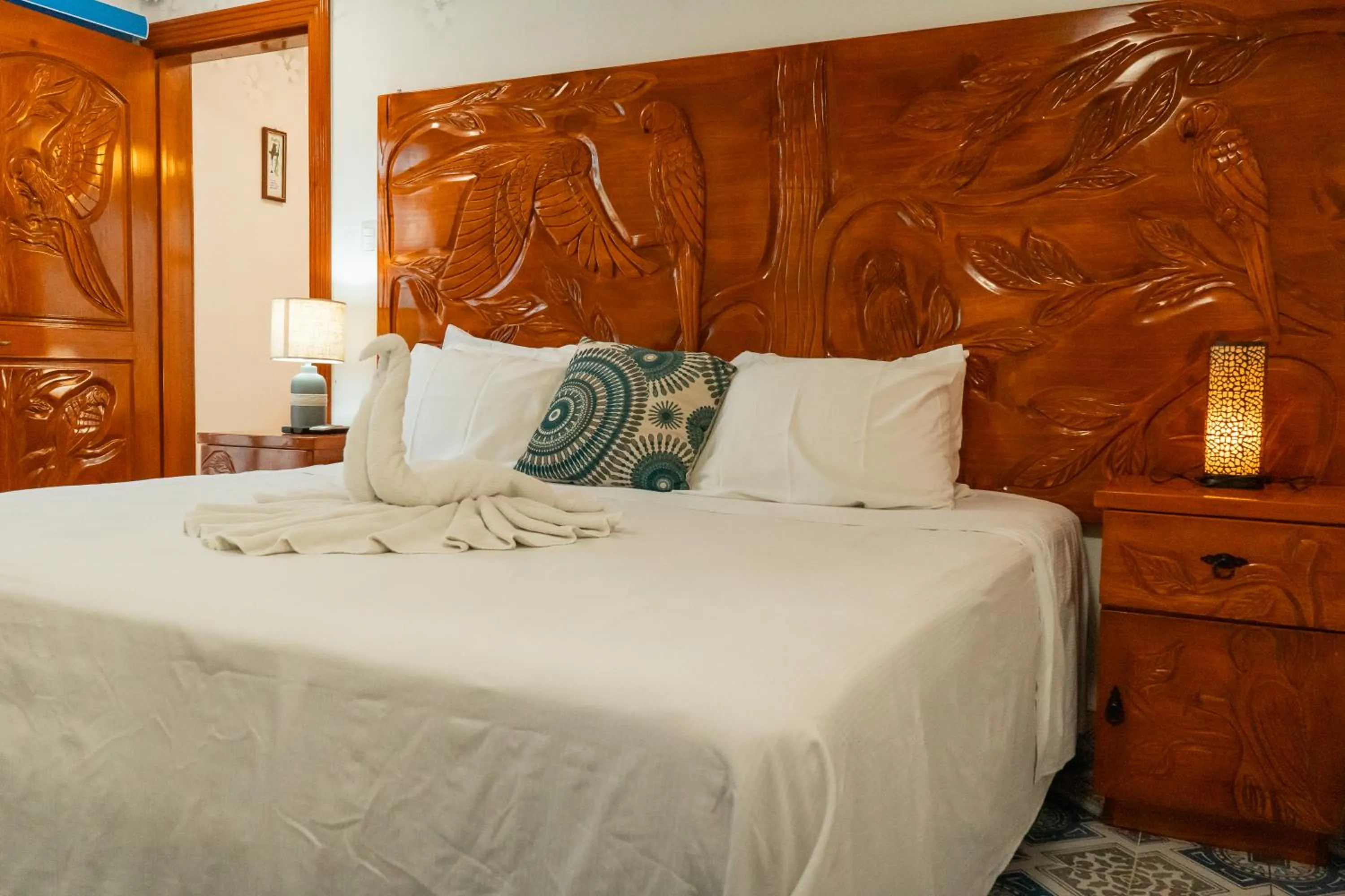 Bed in Villa Pajaros