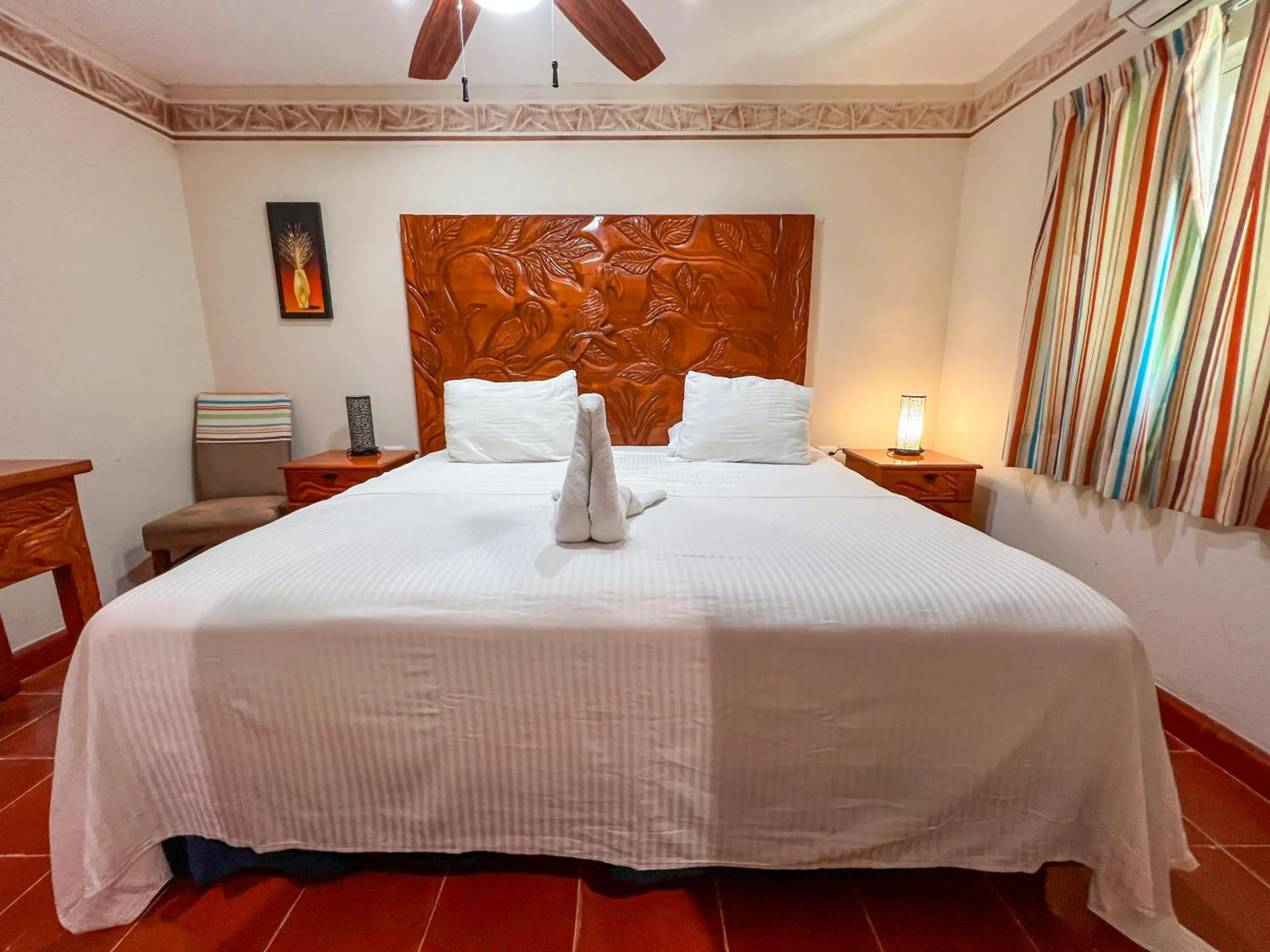 Bed in Villa Pajaros