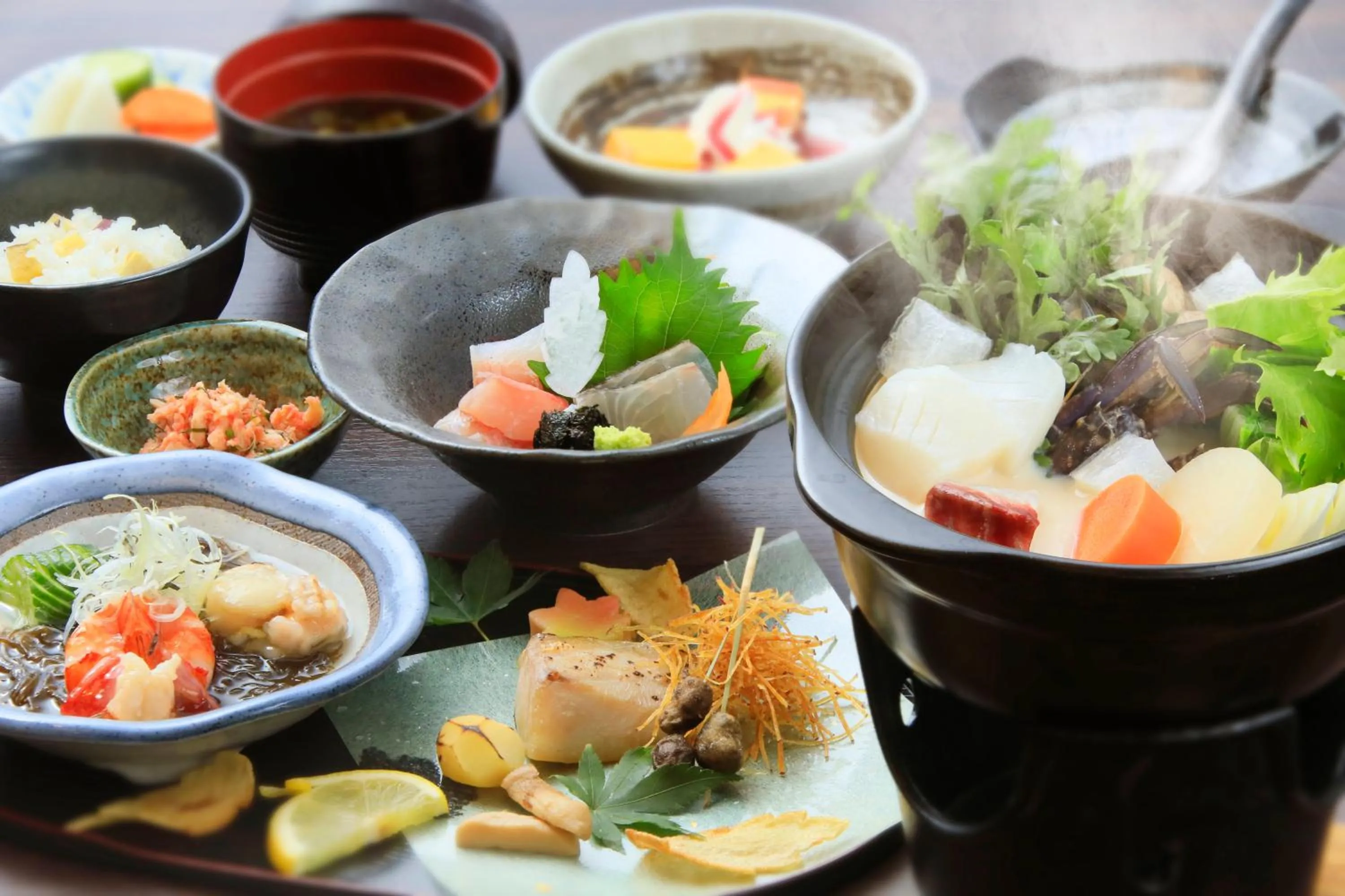 Food in Izu Ippeki Lake Lakeside Terrace