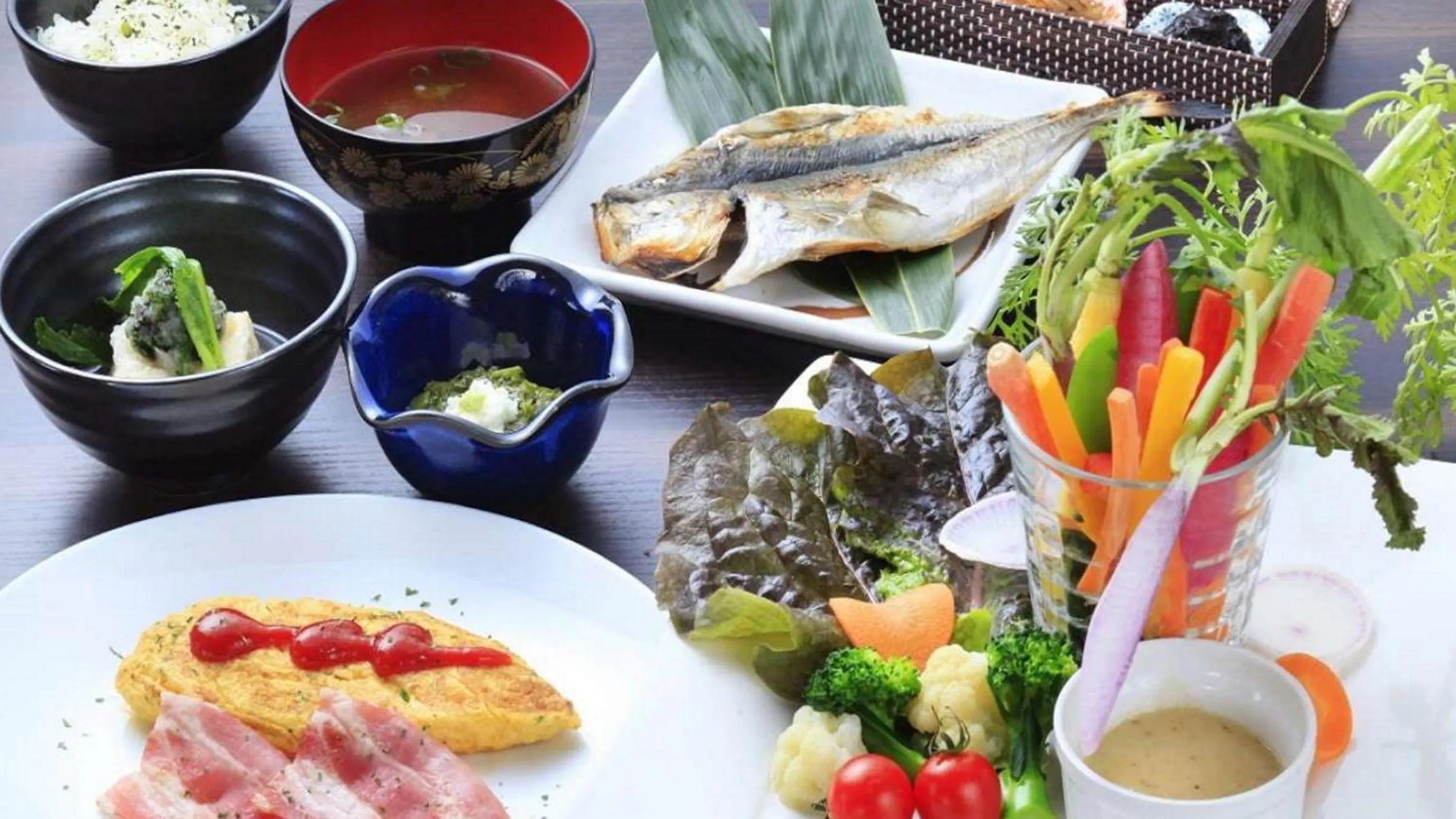 Breakfast in Izu Ippeki Lake Lakeside Terrace