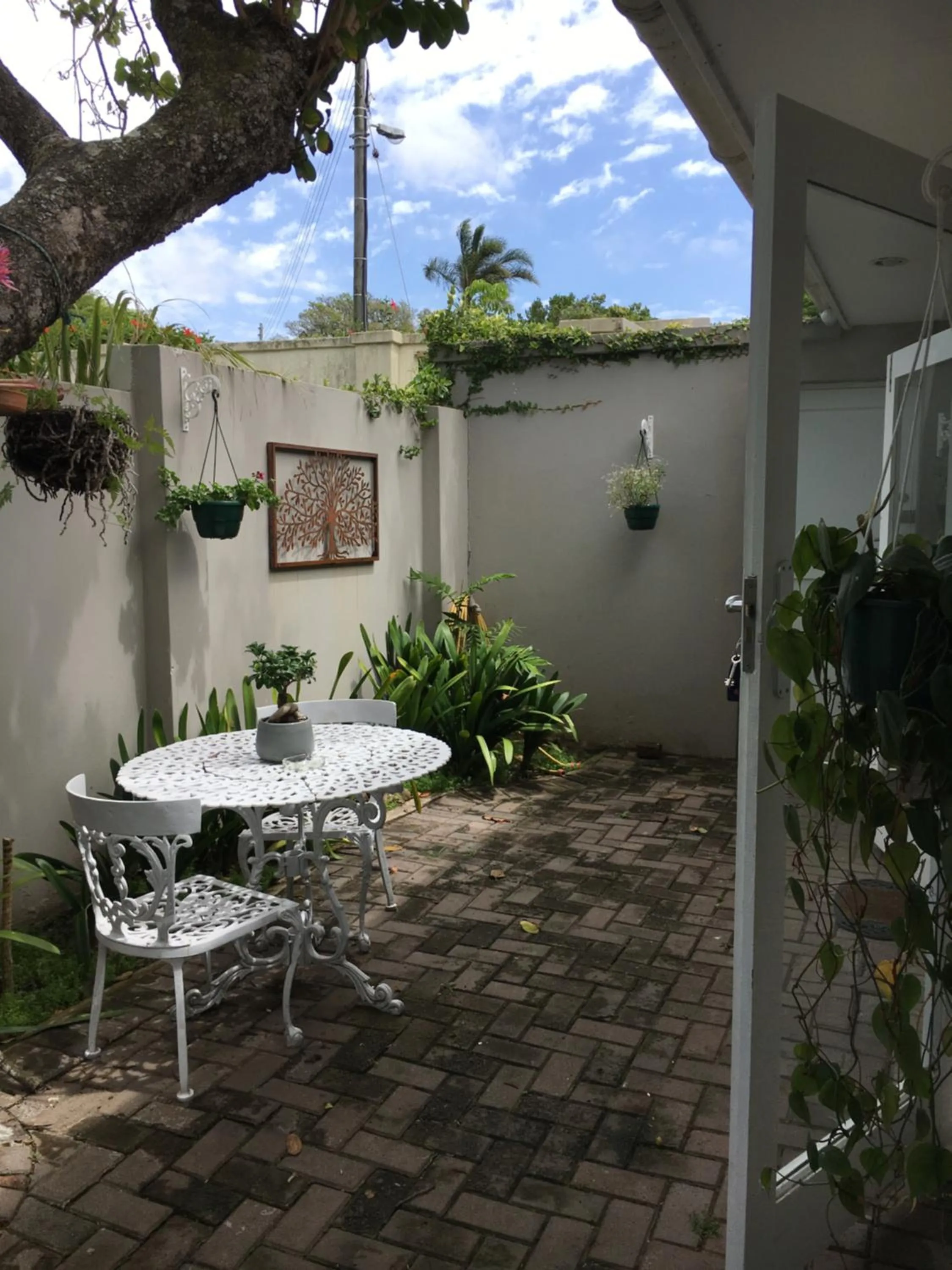 Patio in Pollock's B&B