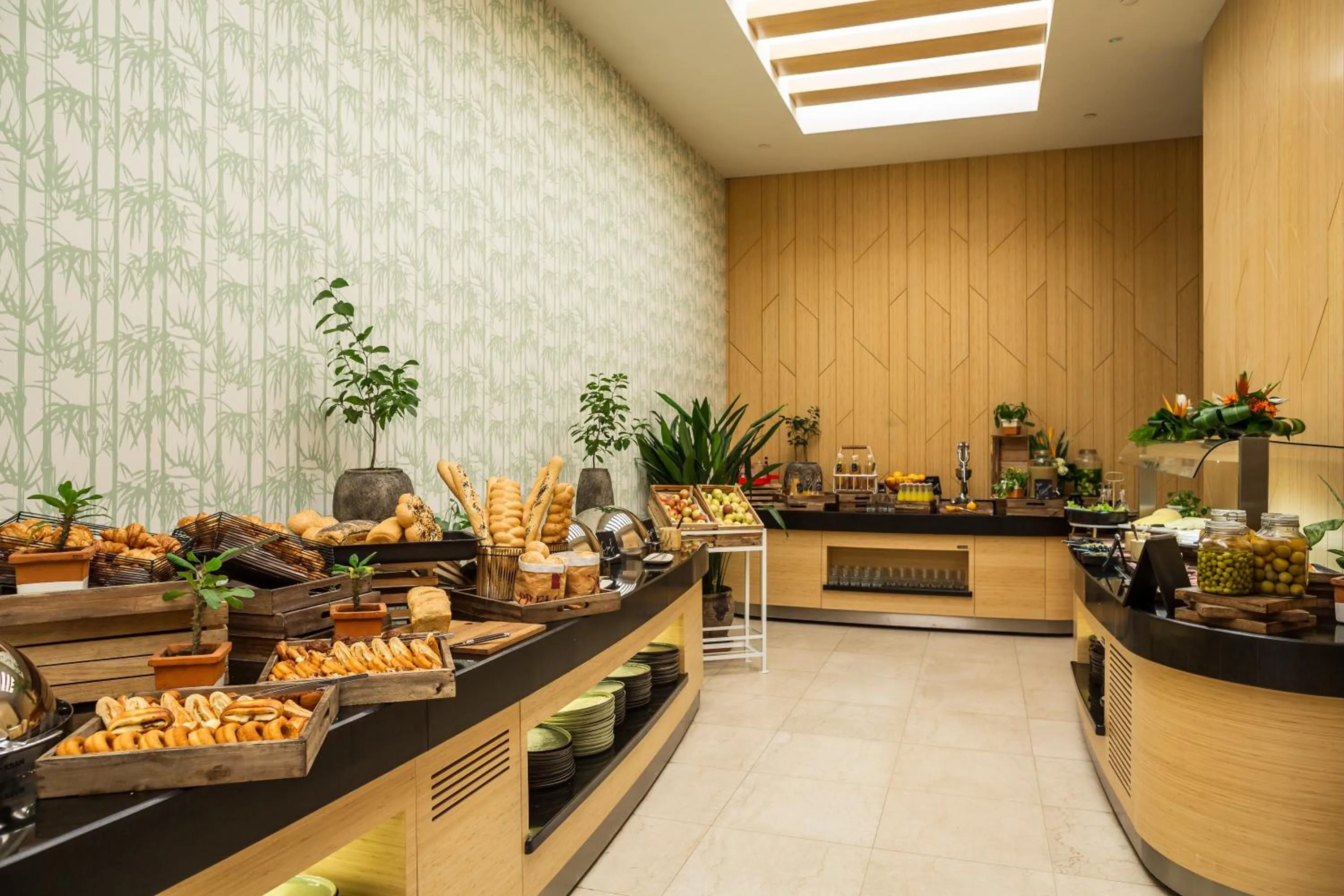 Buffet breakfast in Radisson Blu M'Bamou Palace Hotel, Brazzaville