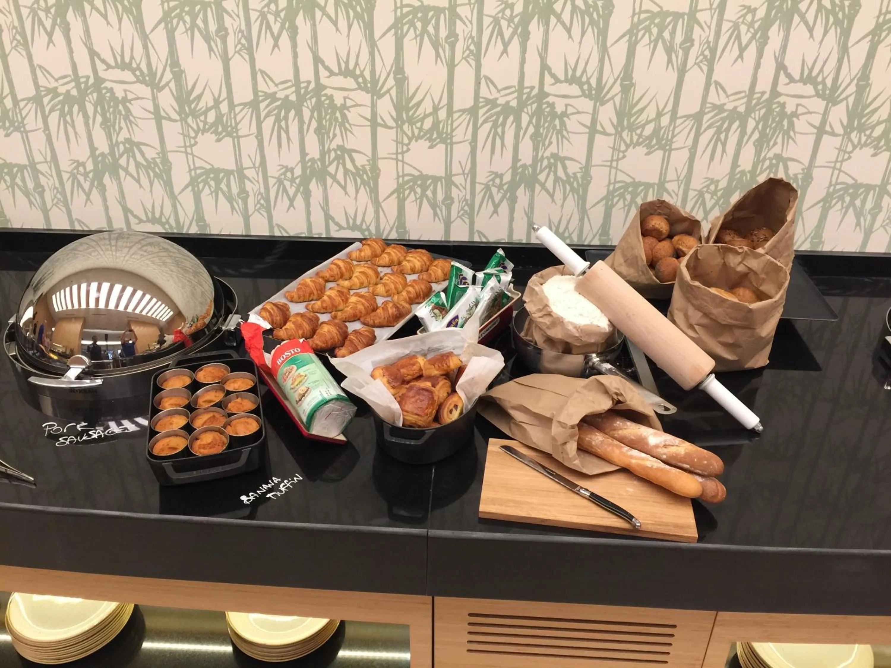 Buffet breakfast in Radisson Blu M'Bamou Palace Hotel, Brazzaville