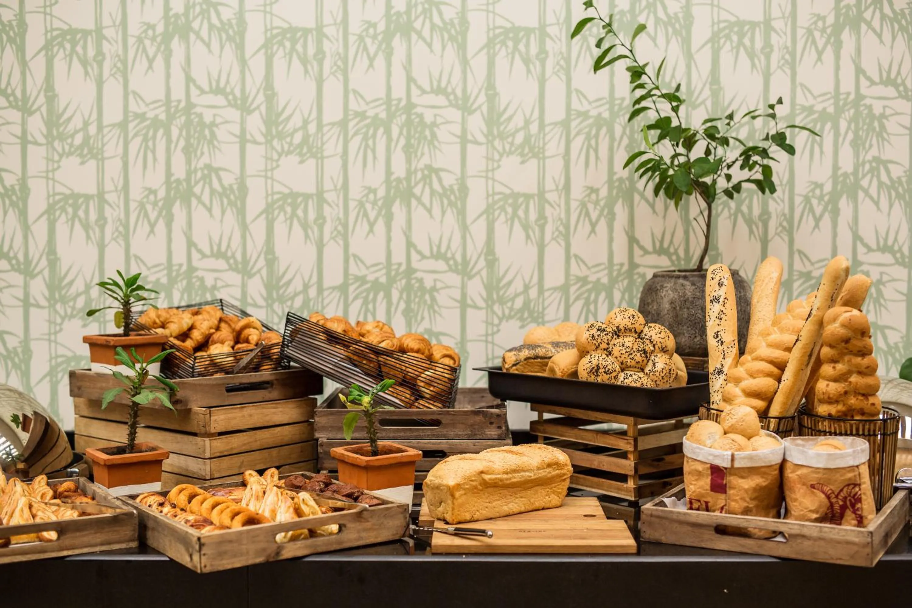 Buffet breakfast in Radisson Blu M'Bamou Palace Hotel, Brazzaville