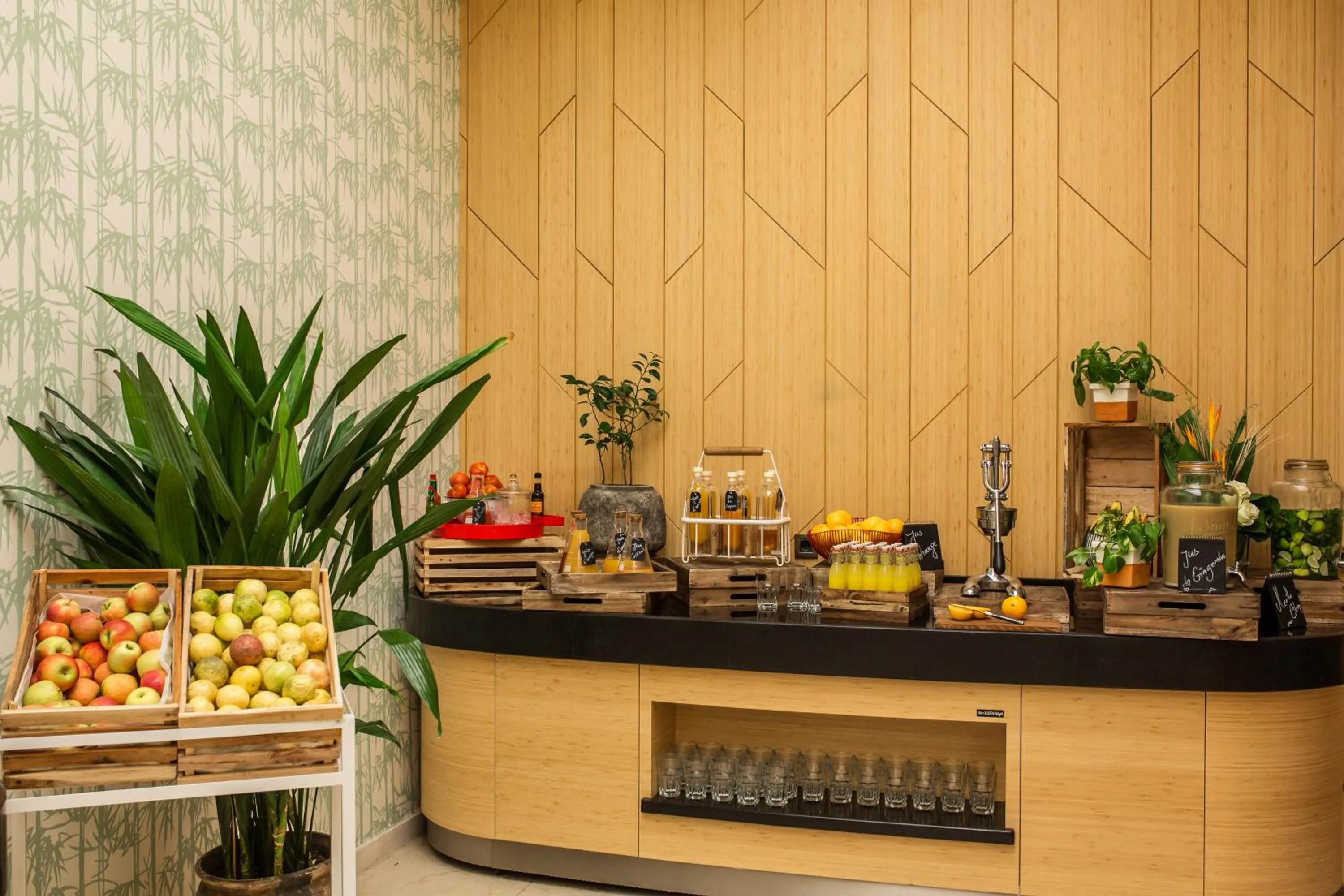 Buffet breakfast in Radisson Blu M'Bamou Palace Hotel, Brazzaville