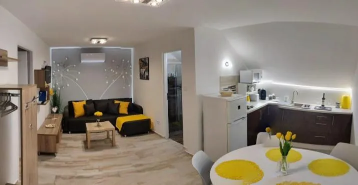 Living room, Bed in Arapartman