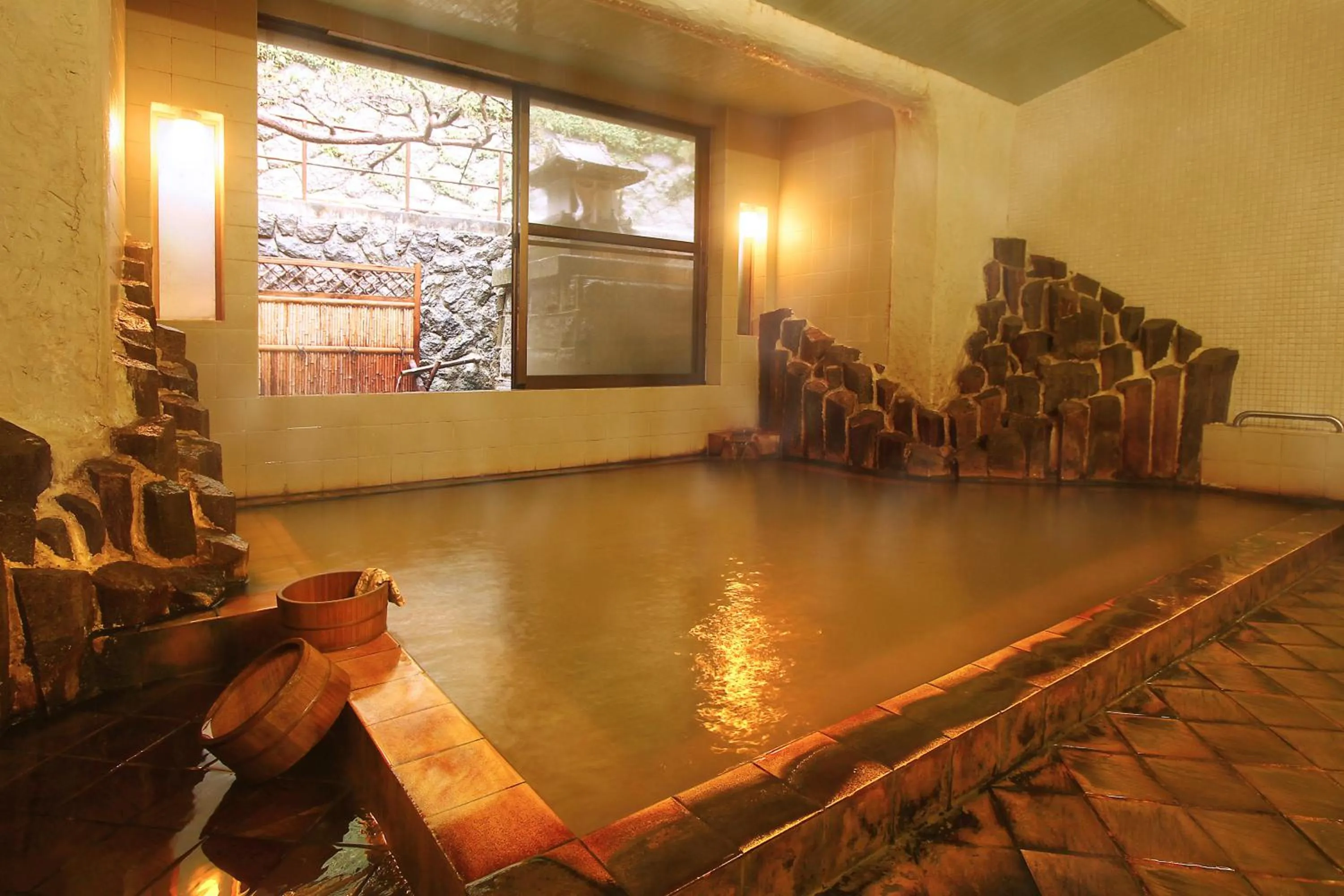 Hot Spring Bath in Mogamiya Ryokan
