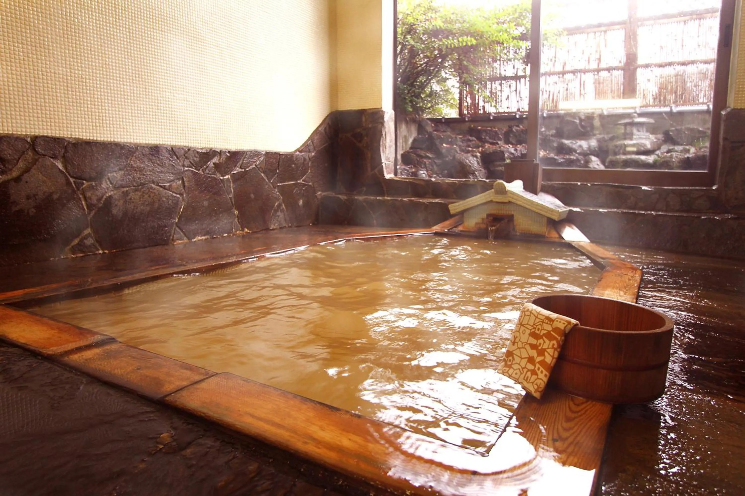 Hot Spring Bath in Mogamiya Ryokan