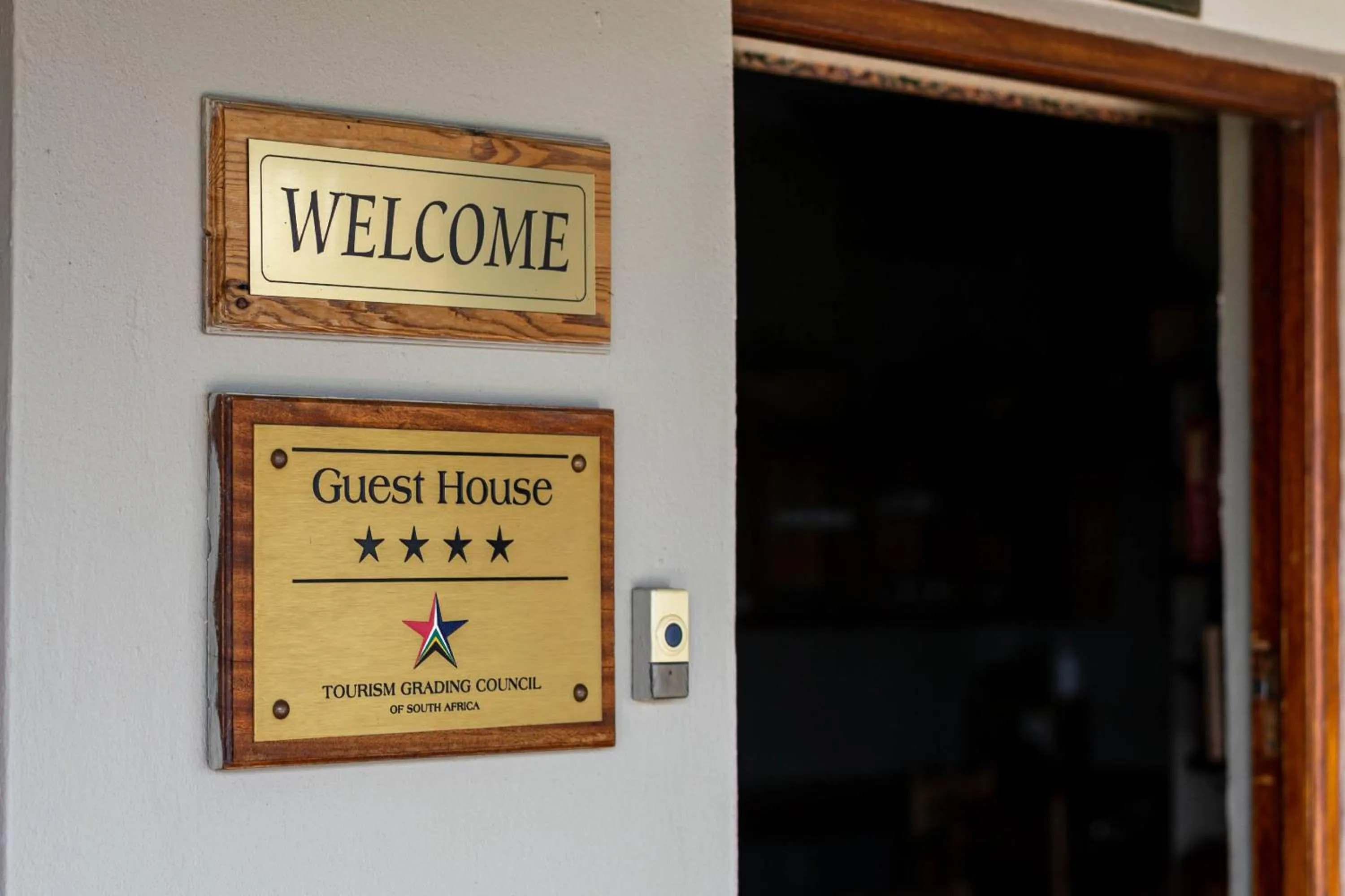 Certificate/Award in Mooiplaas Guesthouse