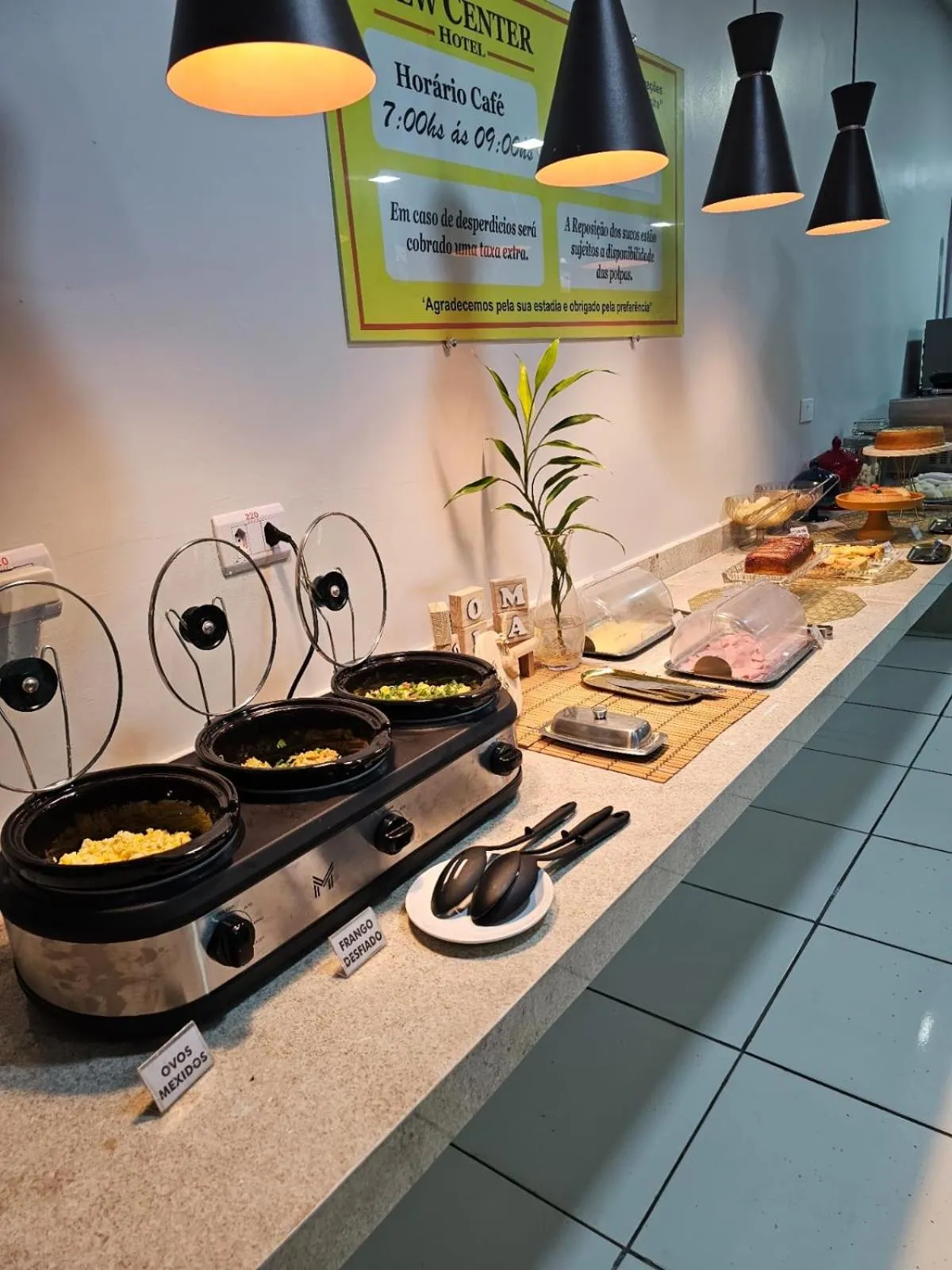 Food and drinks in New Center Hotel