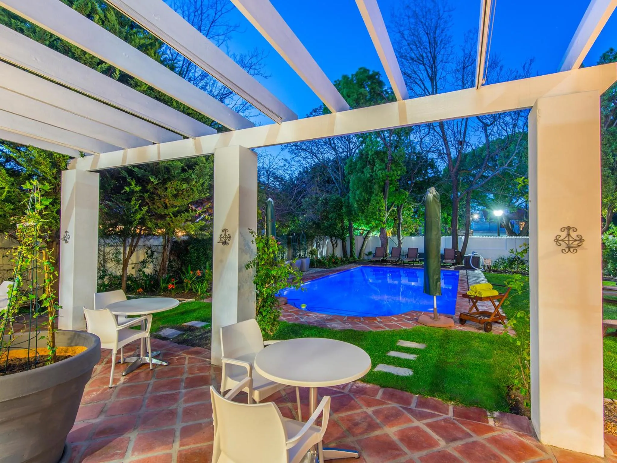 Patio in Summerwood Guest House