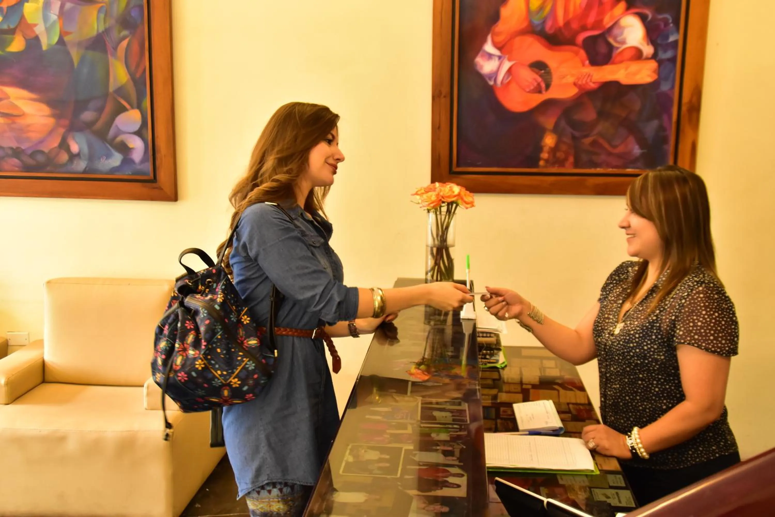 Lobby or reception in Hotel Montecarlo
