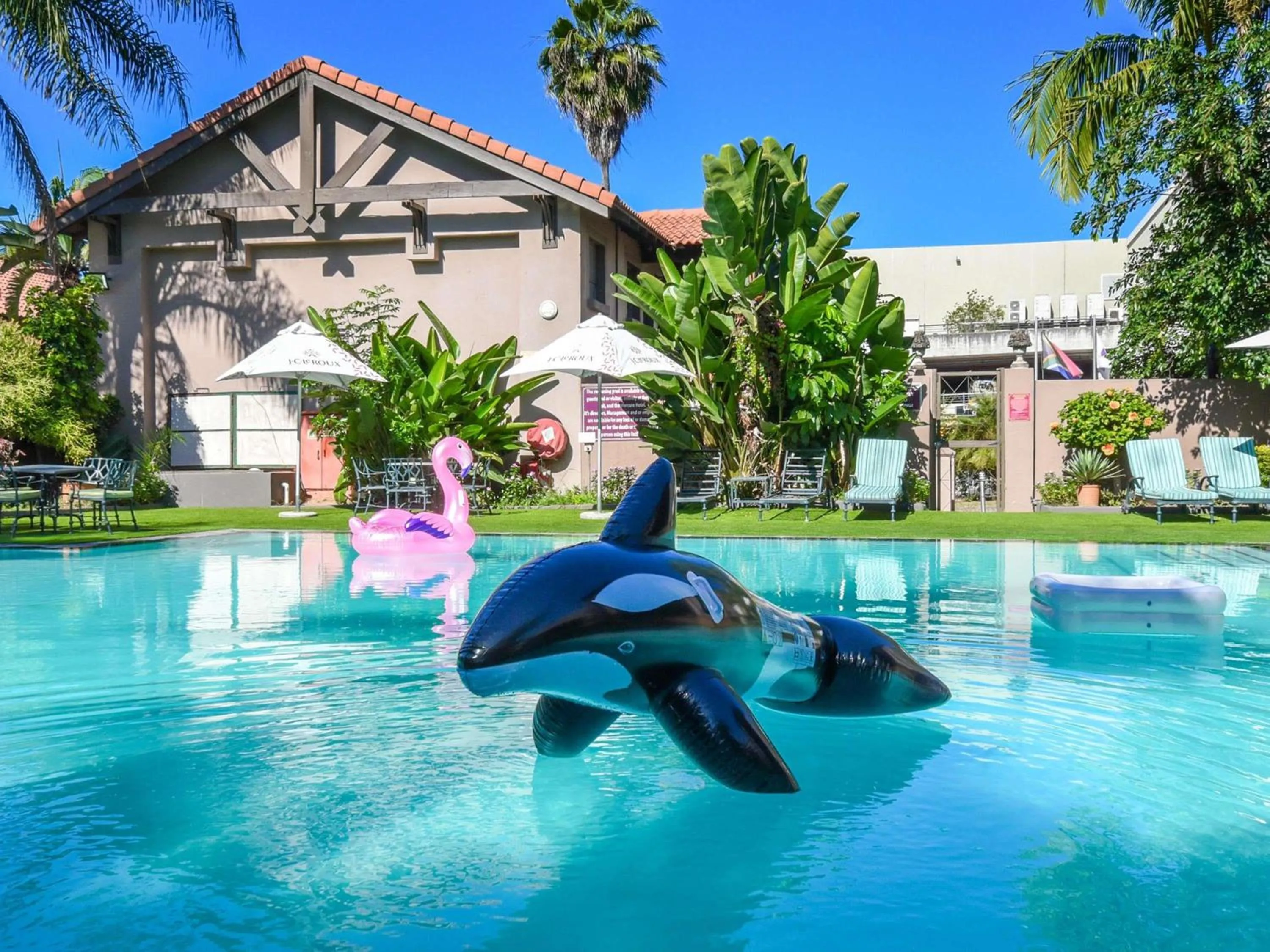 Pool view in Mercure Hotel Nelspruit