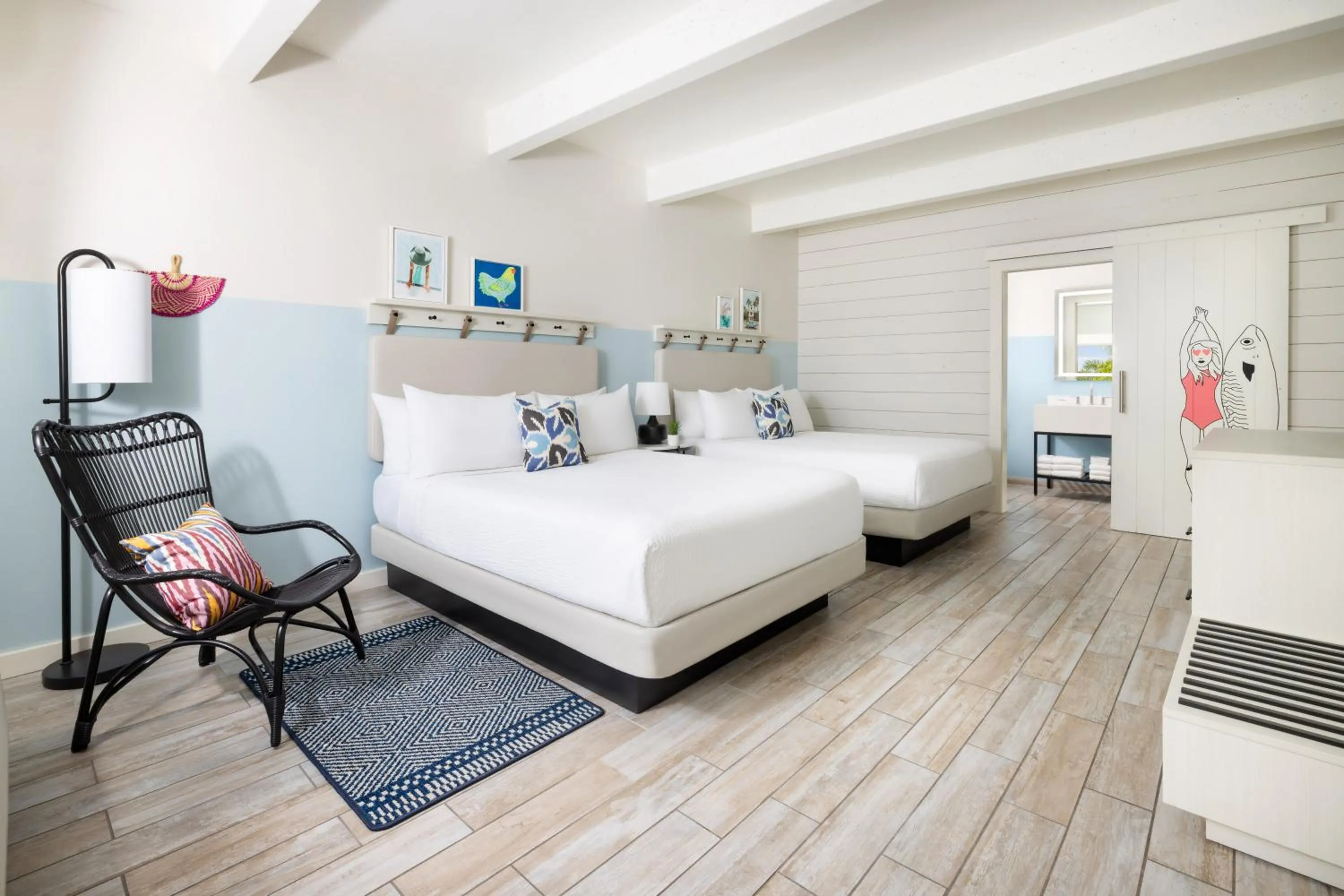 Bedroom, Bed in Blue Flamingo Resort Key West