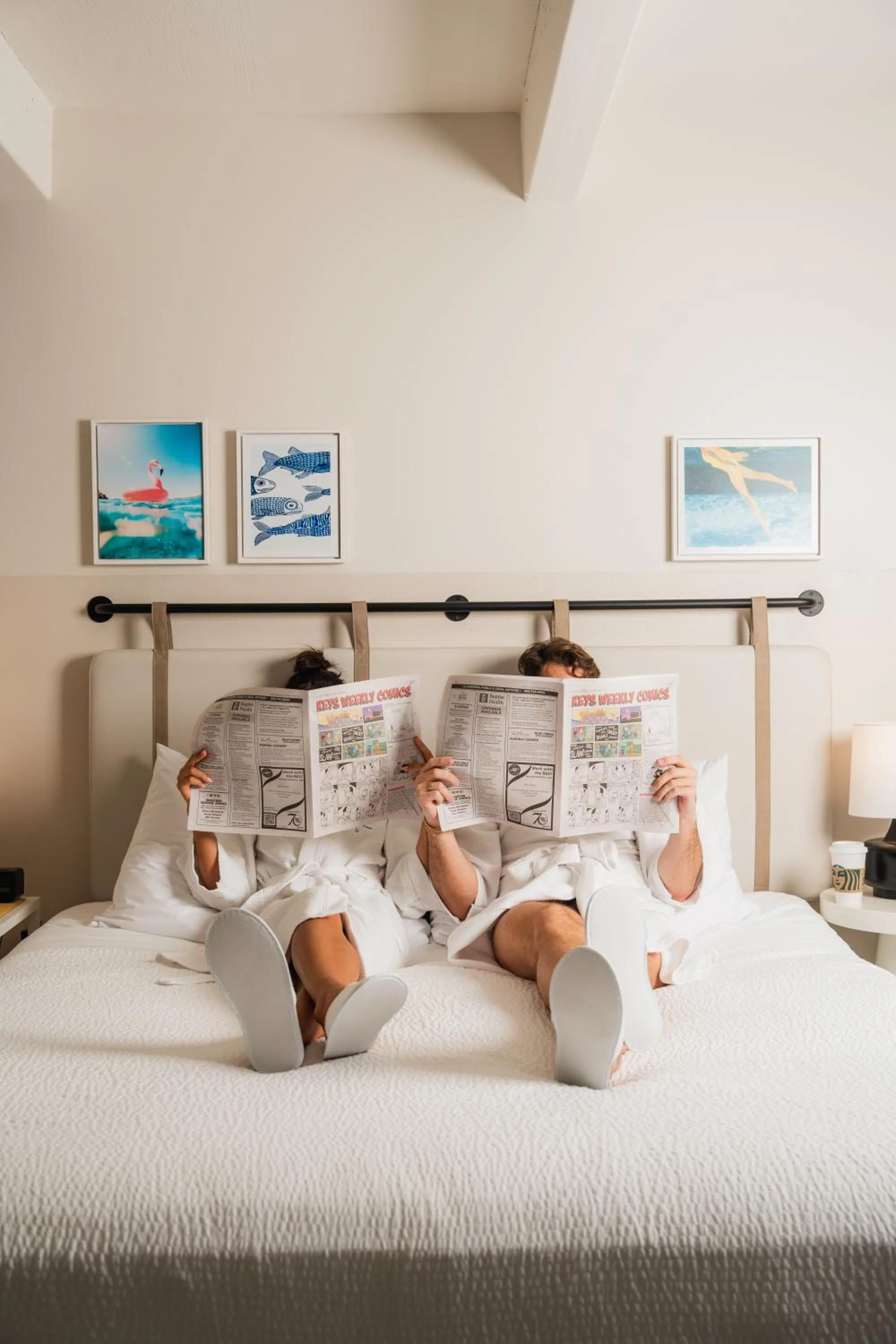 Bed in Blue Flamingo Resort Key West