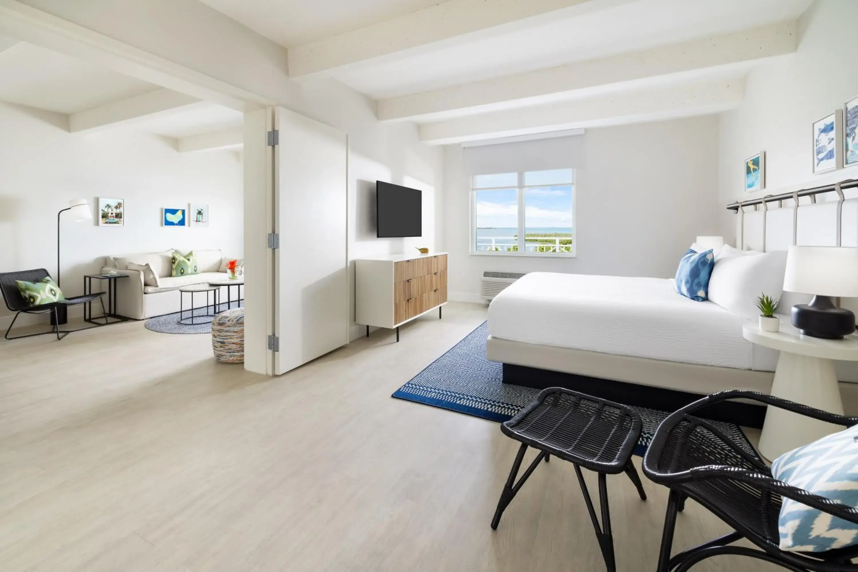 Ocean View One Bedroom Suite Hearing Accessible in Blue Flamingo Resort Key West Ocean View One Bedroom Suite Hearing Accessible in Blue Flamingo Resort Key West