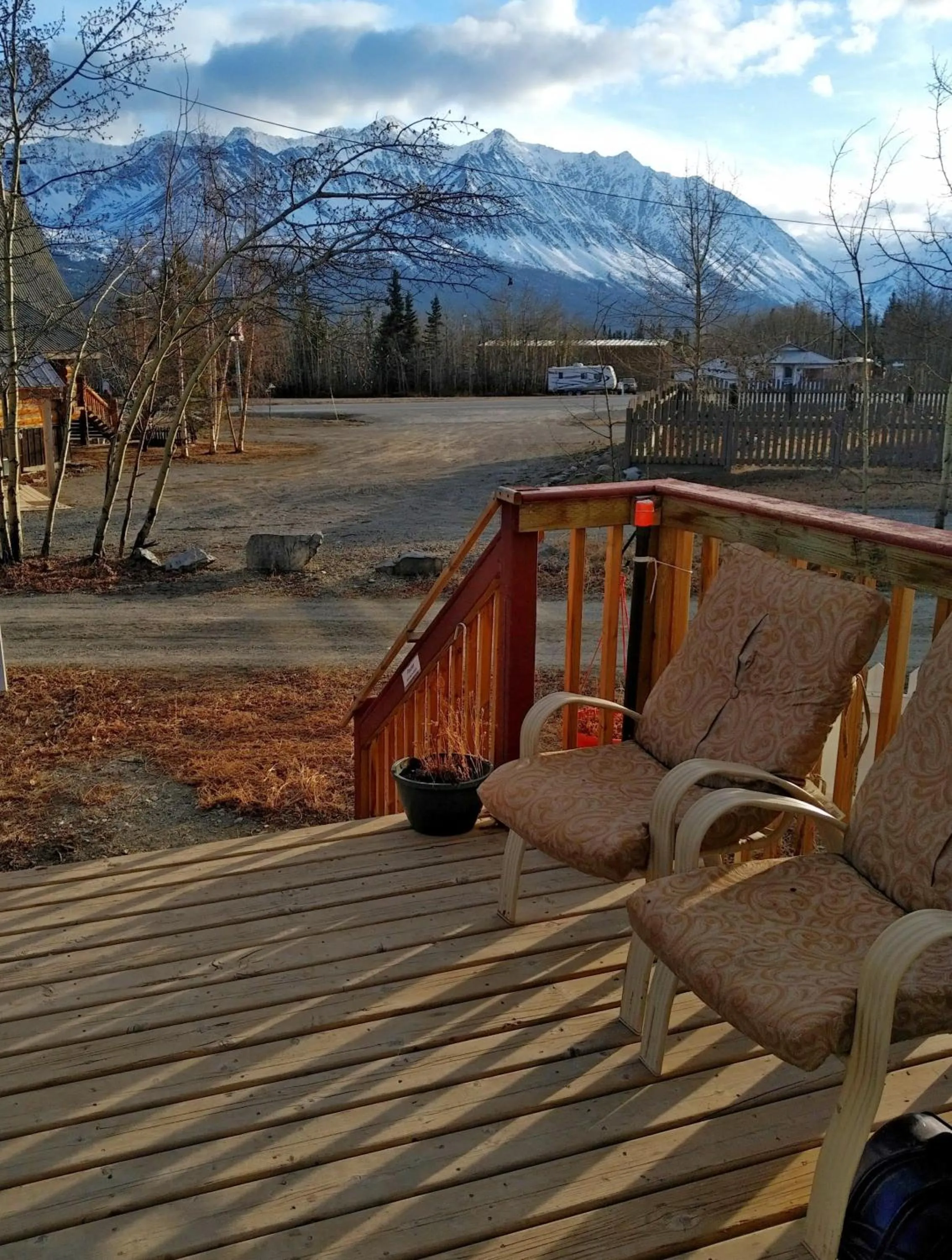 Patio in Wanderer's Inn Backpackers Hostel