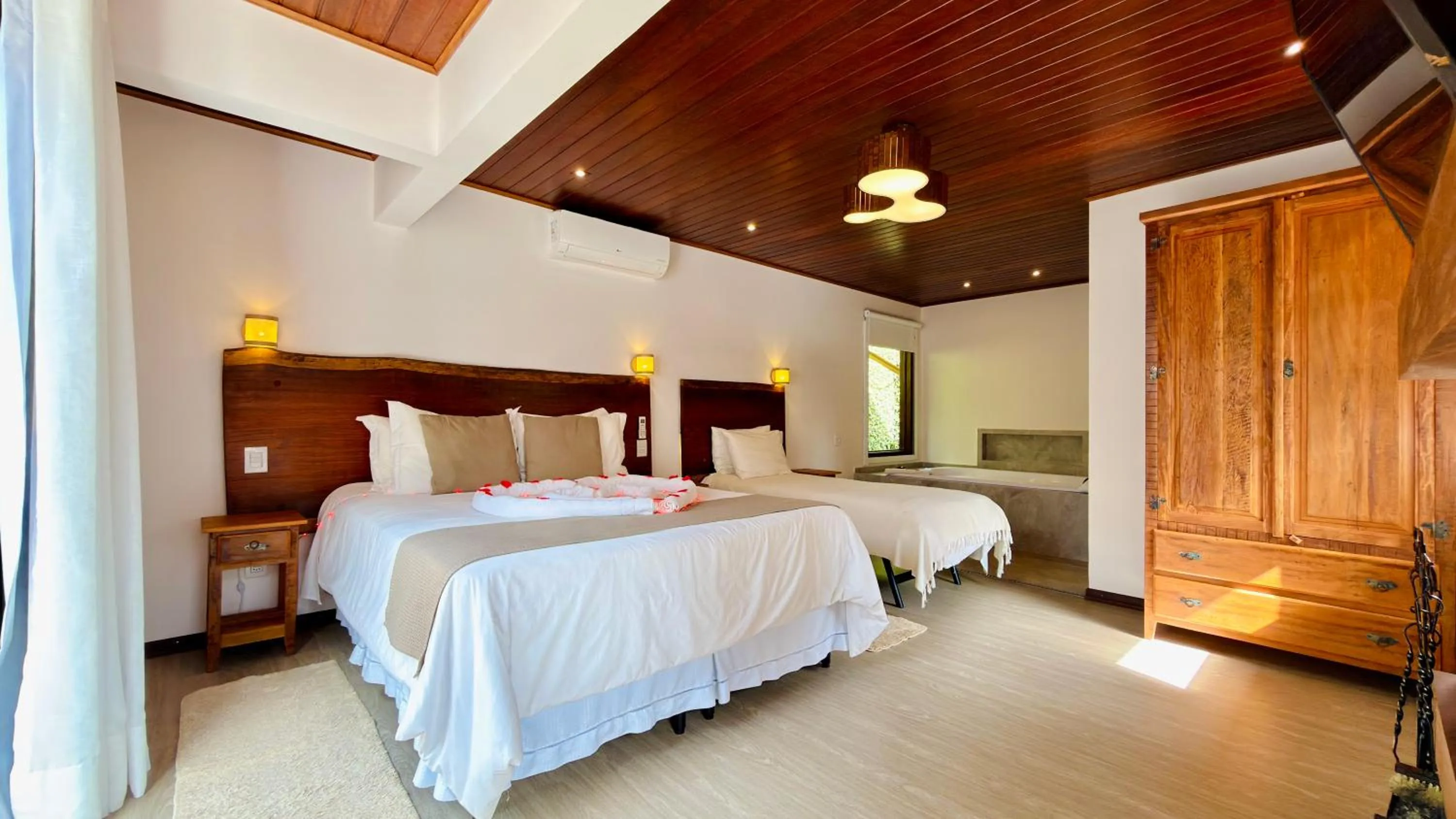 Bed in Chalés Leopoldo em Monte Verde