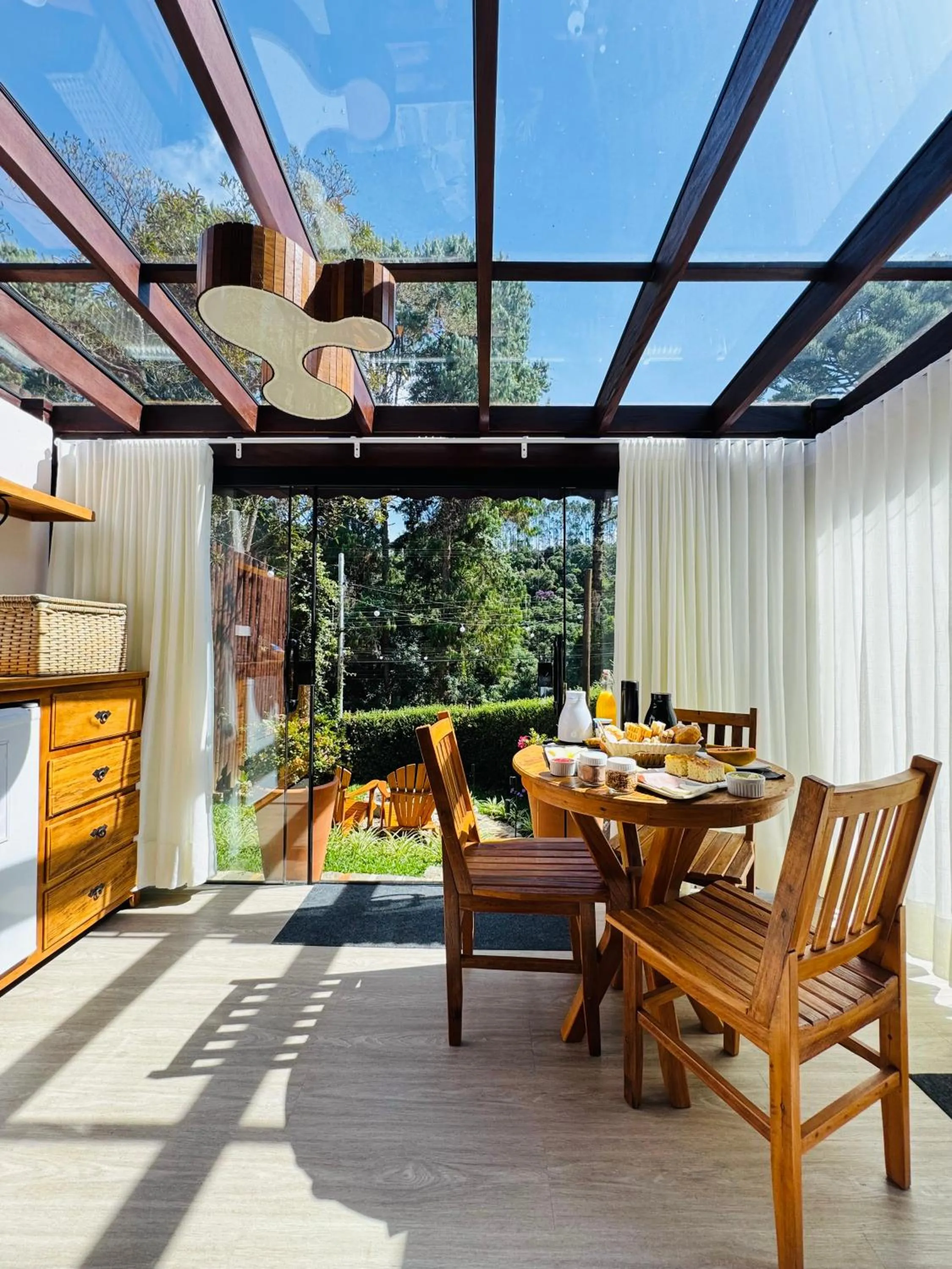 Patio in Chalés Leopoldo em Monte Verde