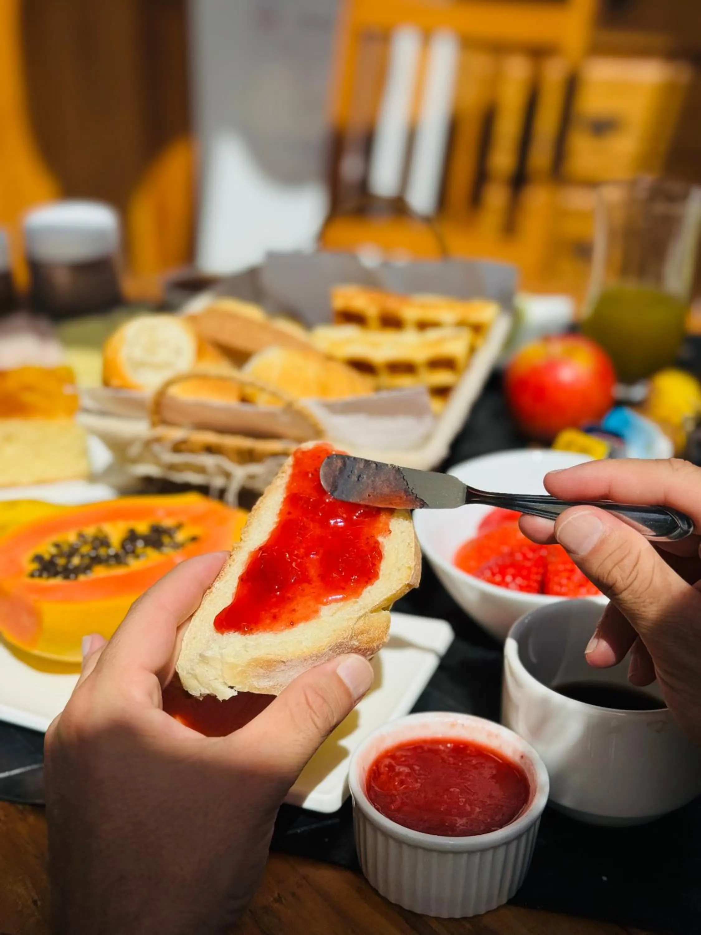 Breakfast in Chalés Leopoldo em Monte Verde