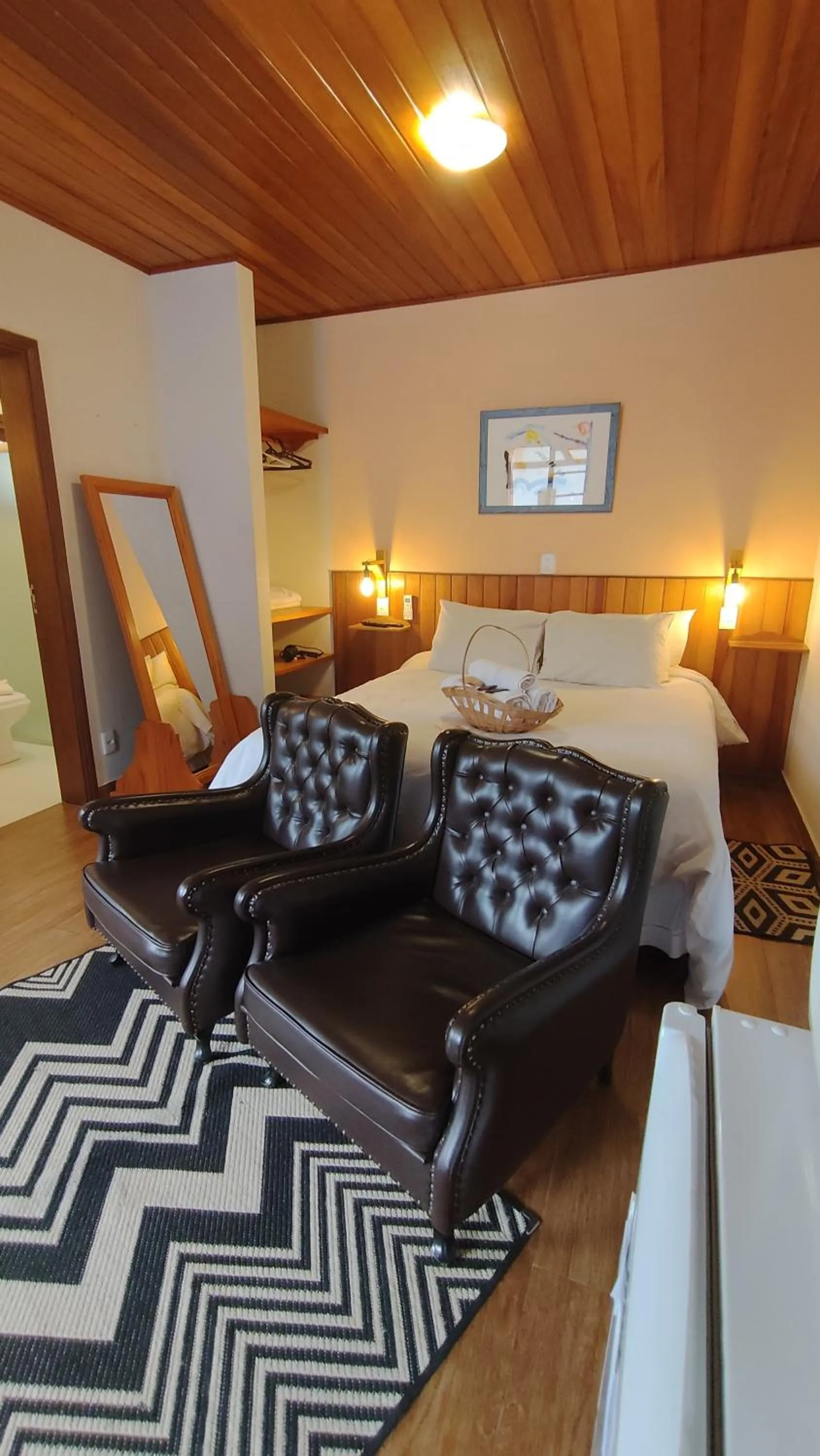 Bed in Chalés Leopoldo em Monte Verde