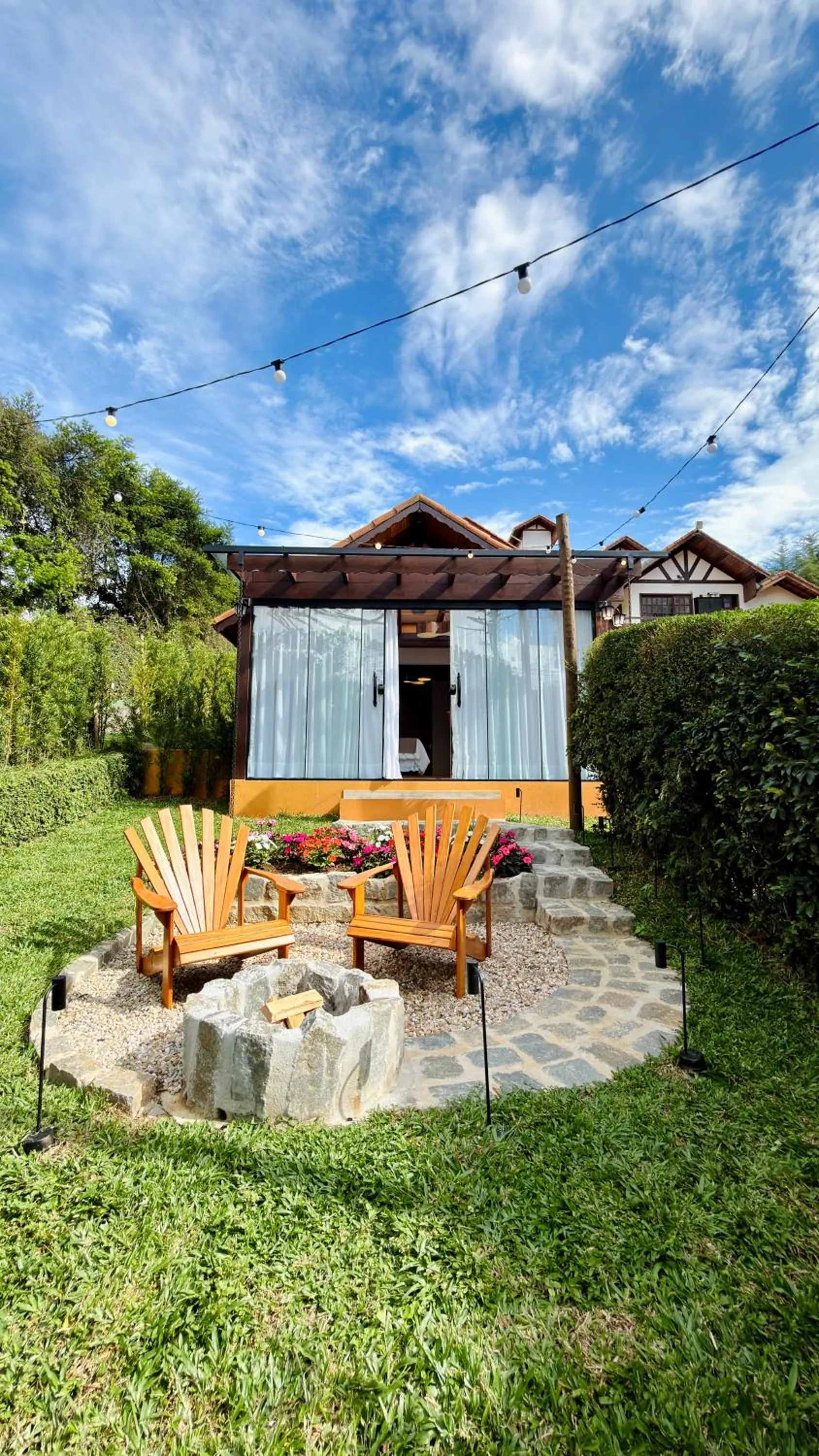 Patio in Chalés Leopoldo em Monte Verde