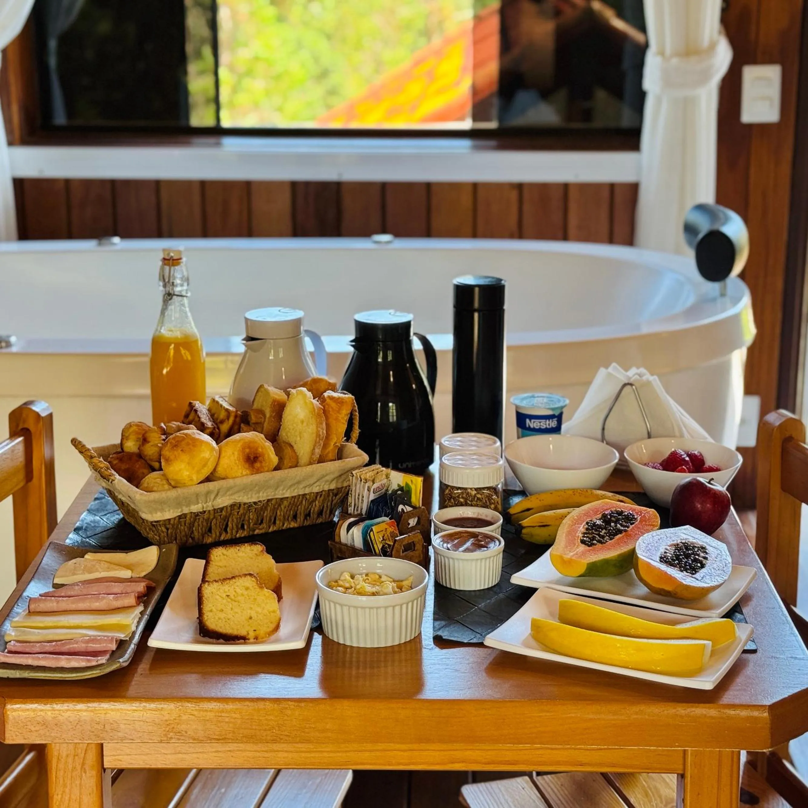 Breakfast in Chalés Leopoldo em Monte Verde