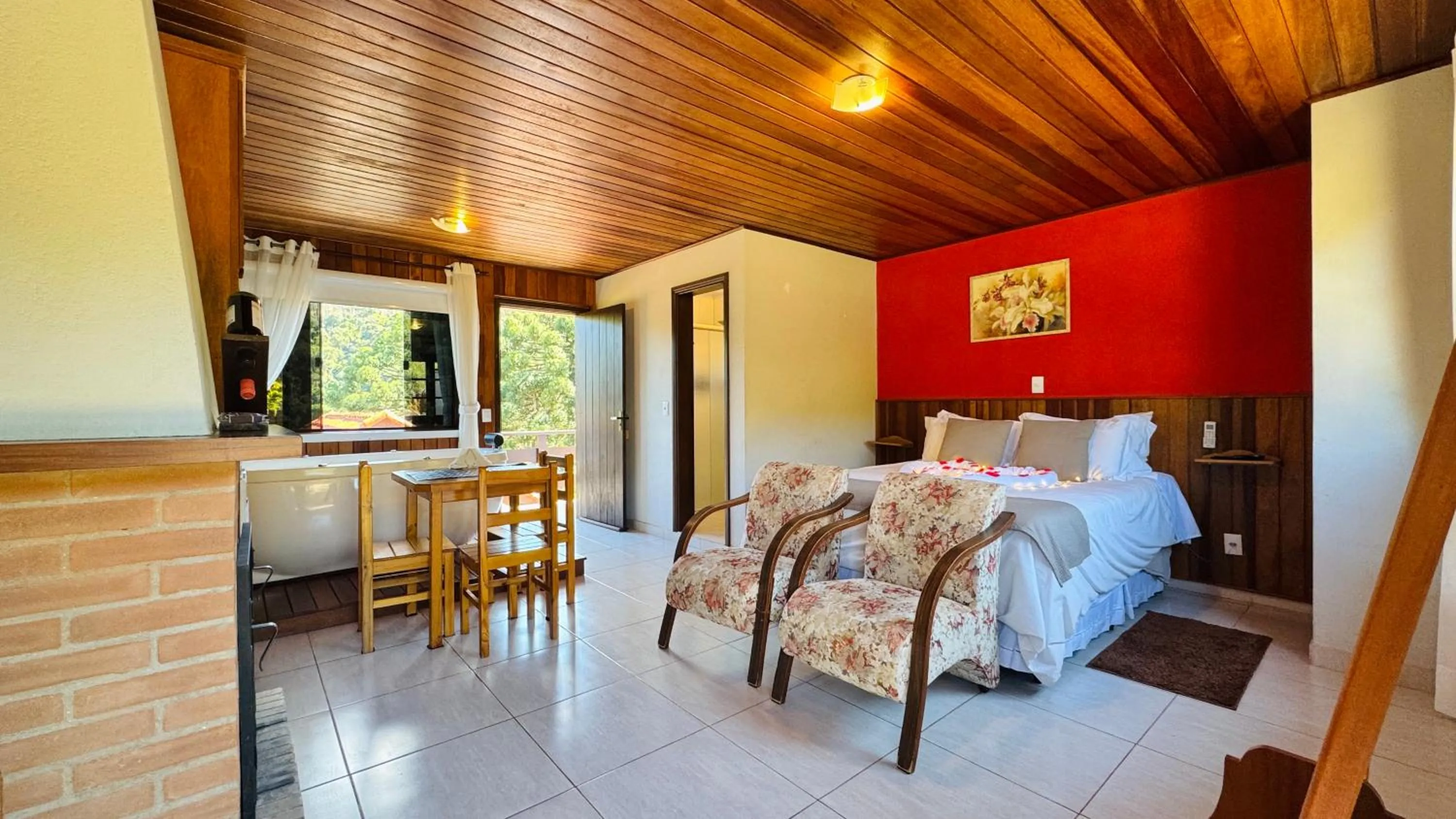 Bed in Chalés Leopoldo em Monte Verde