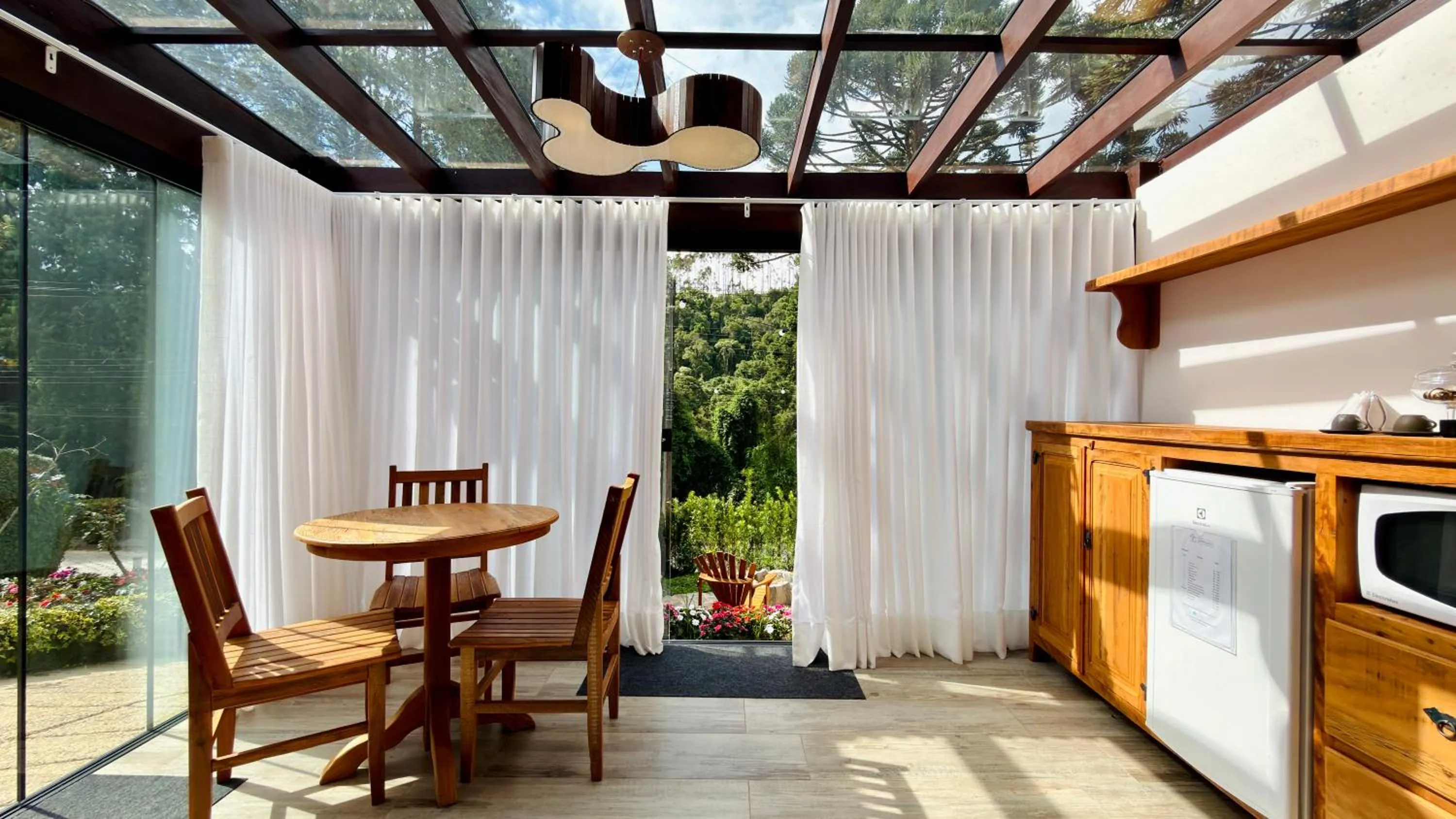 Patio in Chalés Leopoldo em Monte Verde