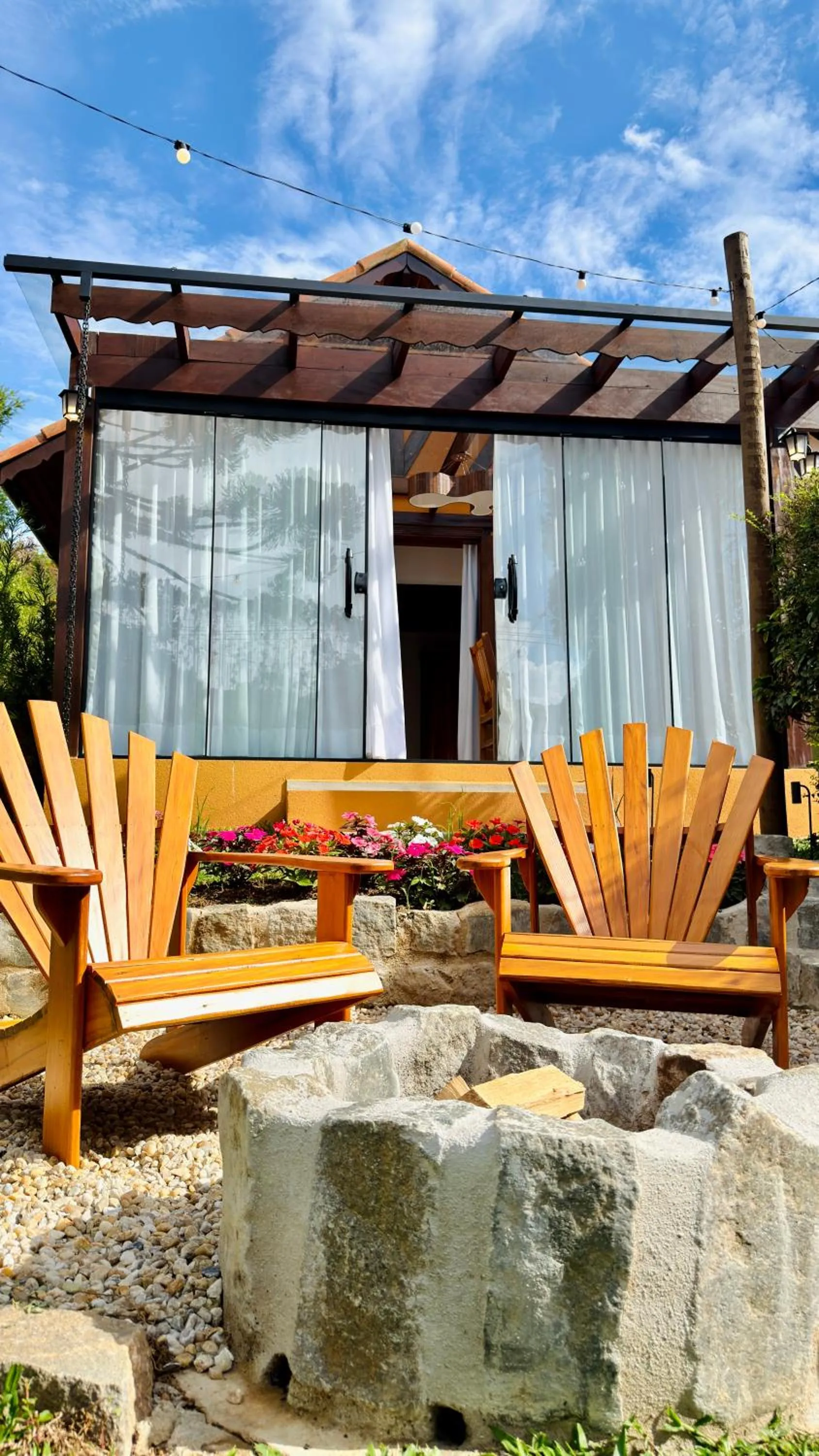 Patio in Chalés Leopoldo em Monte Verde