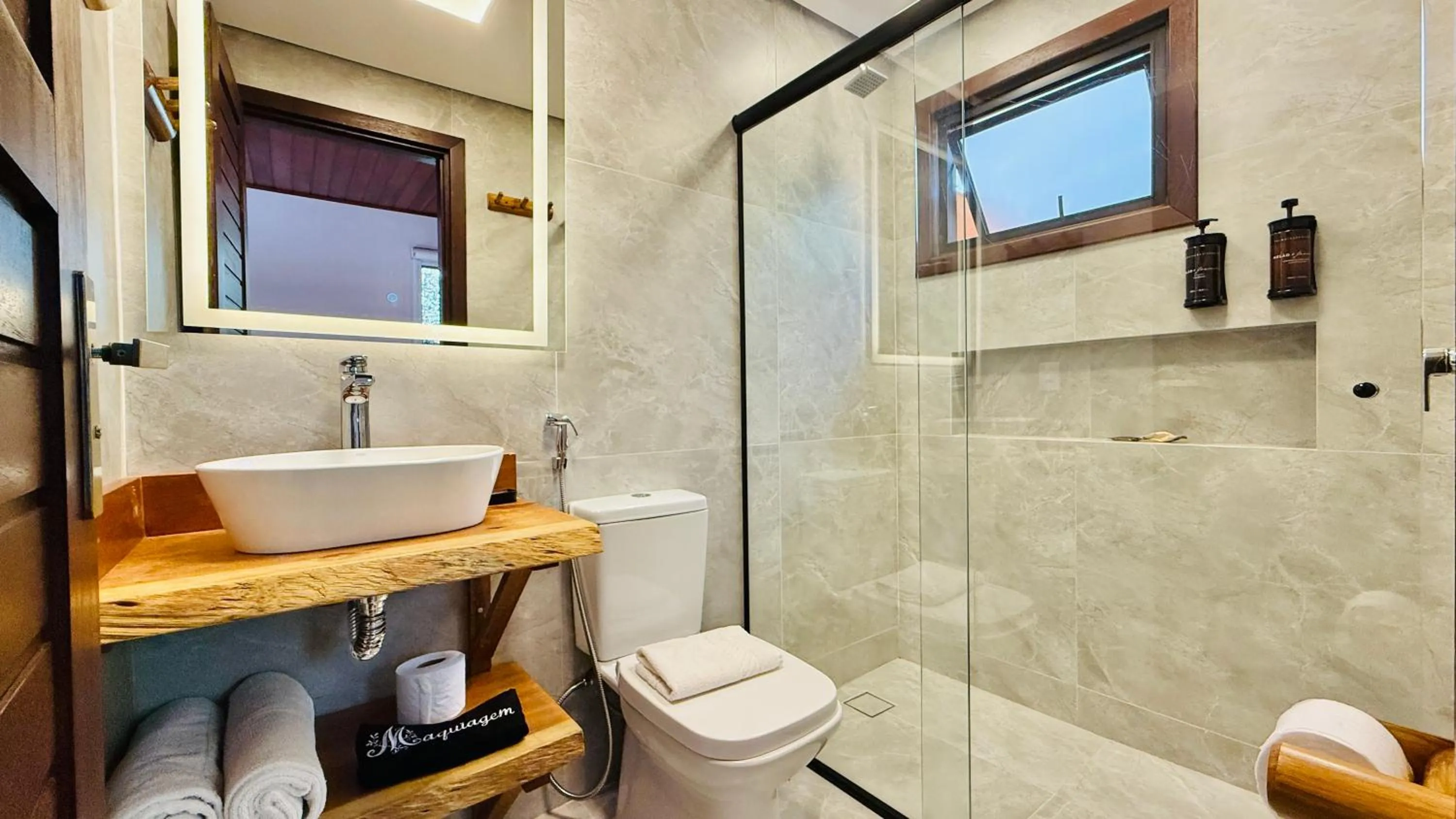 Shower in Chalés Leopoldo em Monte Verde