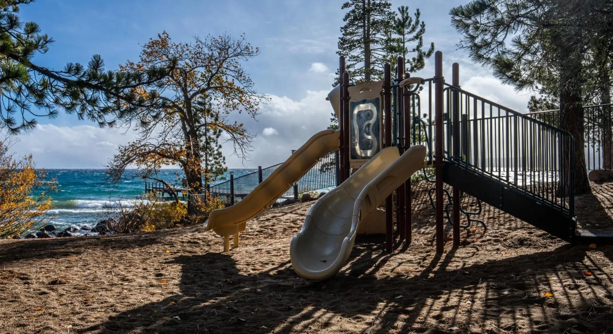 Children play ground in Tahoe Edgelake Beach Club