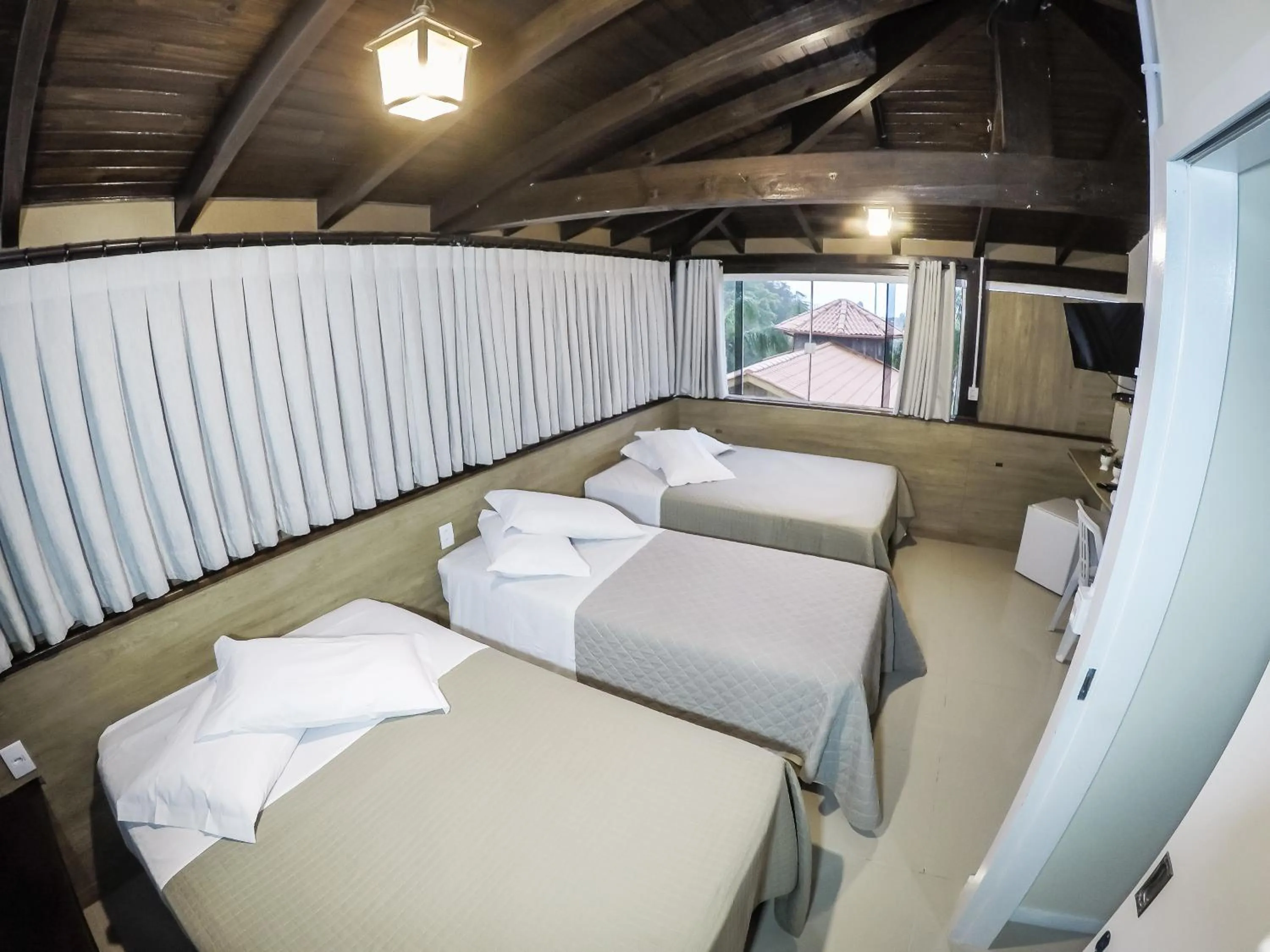 Bed in Hotel Guerra - Pousada Montebelo