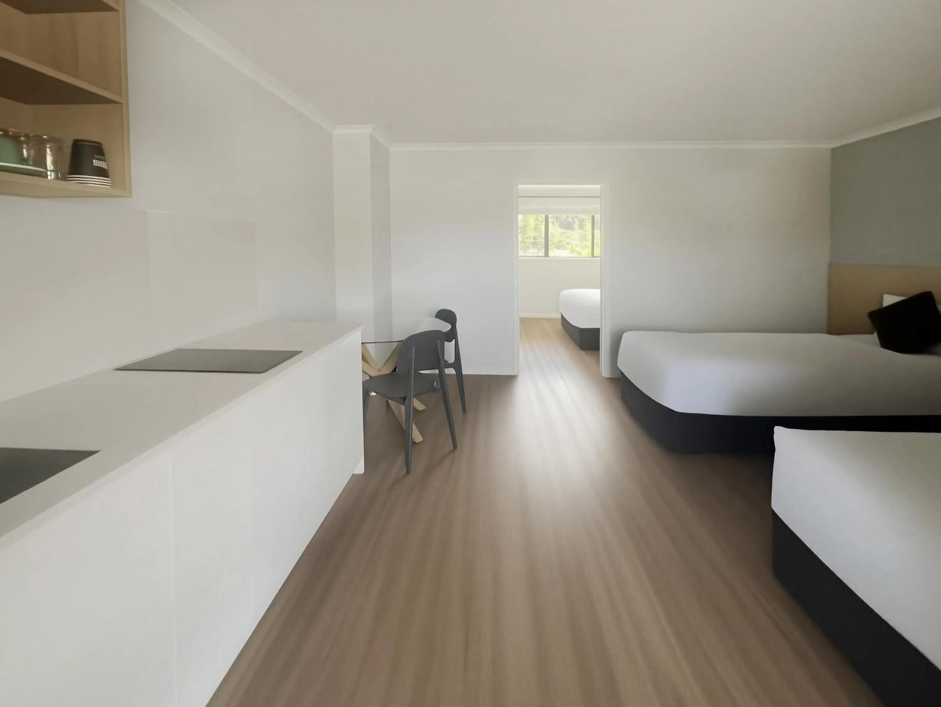 Bed in Albany Oak Motel