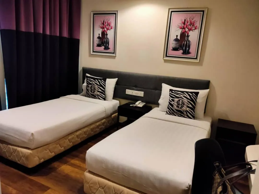 Bedroom, Bed in 9 Square Hotel - Subang