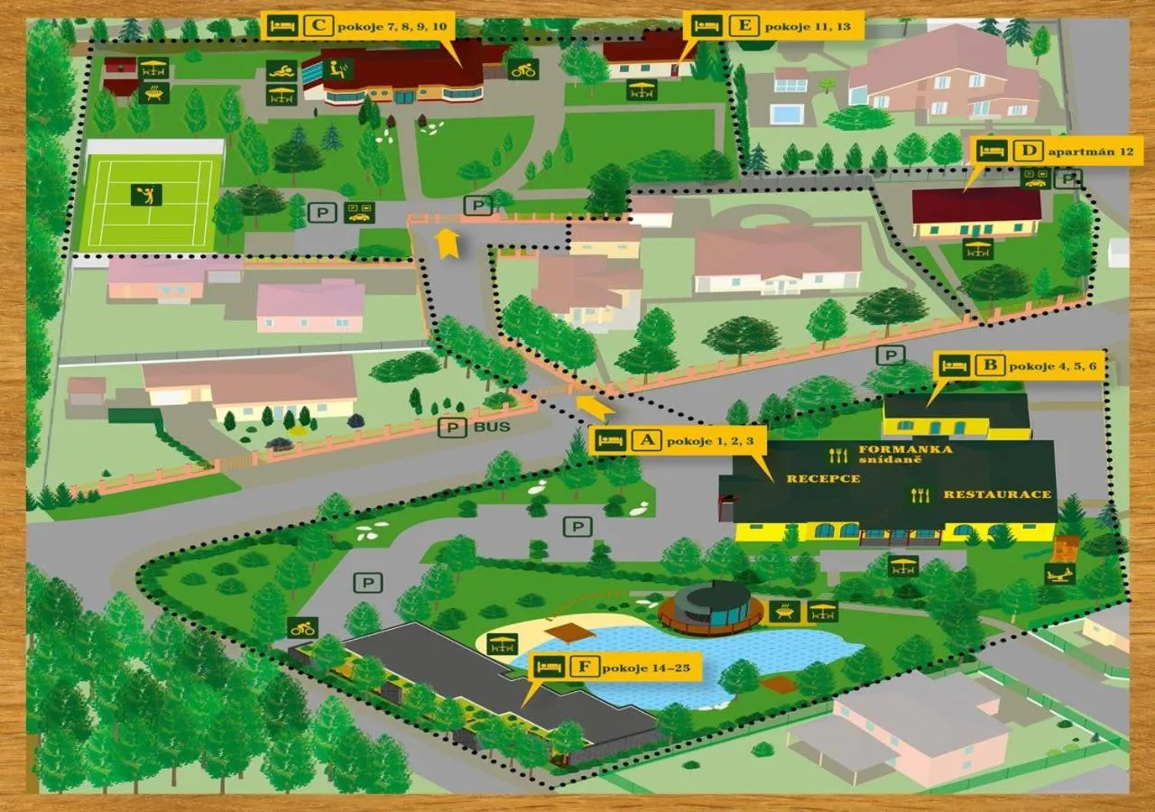 Property building in Hotel resort Lovecká bašta Strakonice