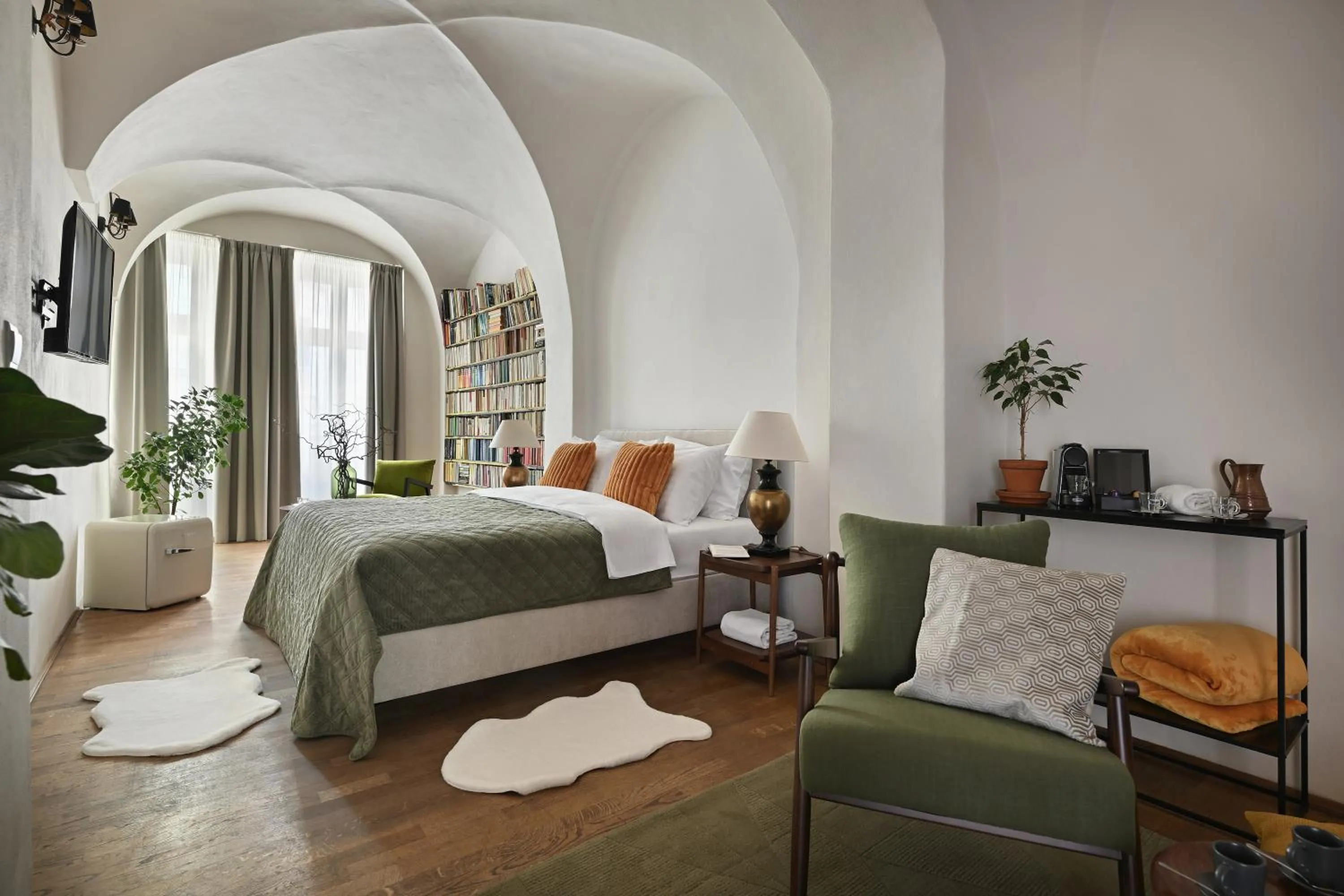 Bed in U Šuterů Boutique Hotel