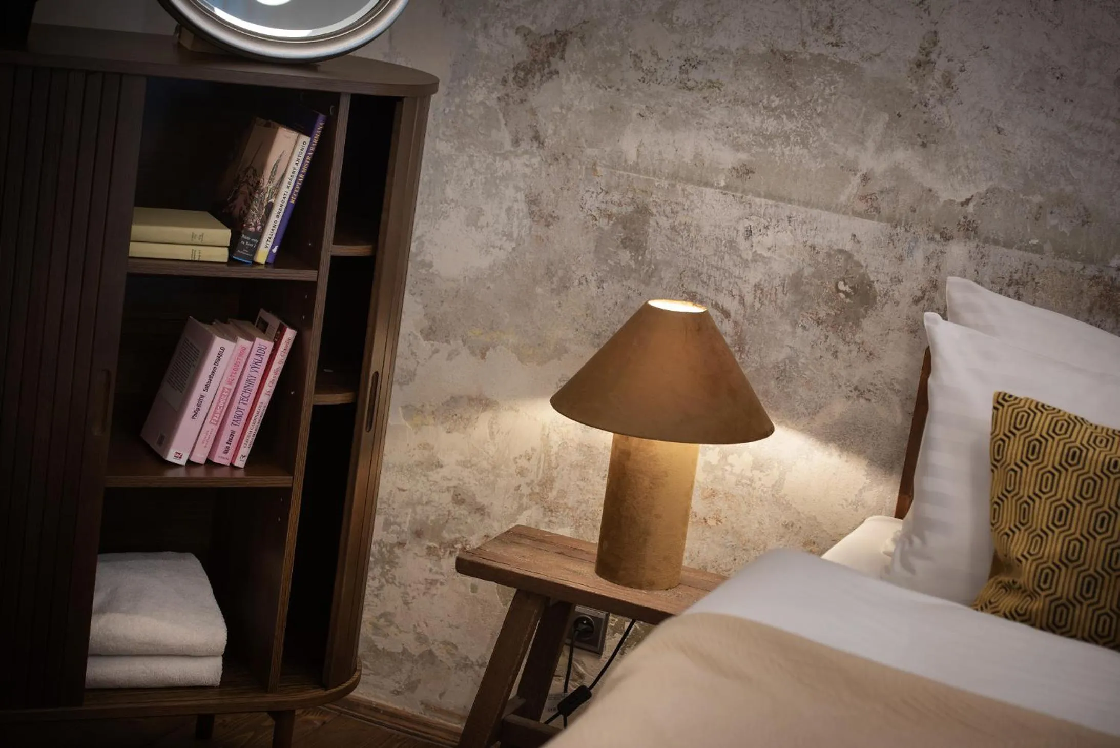 Decorative detail, Bed in U Šuterů Boutique Hotel