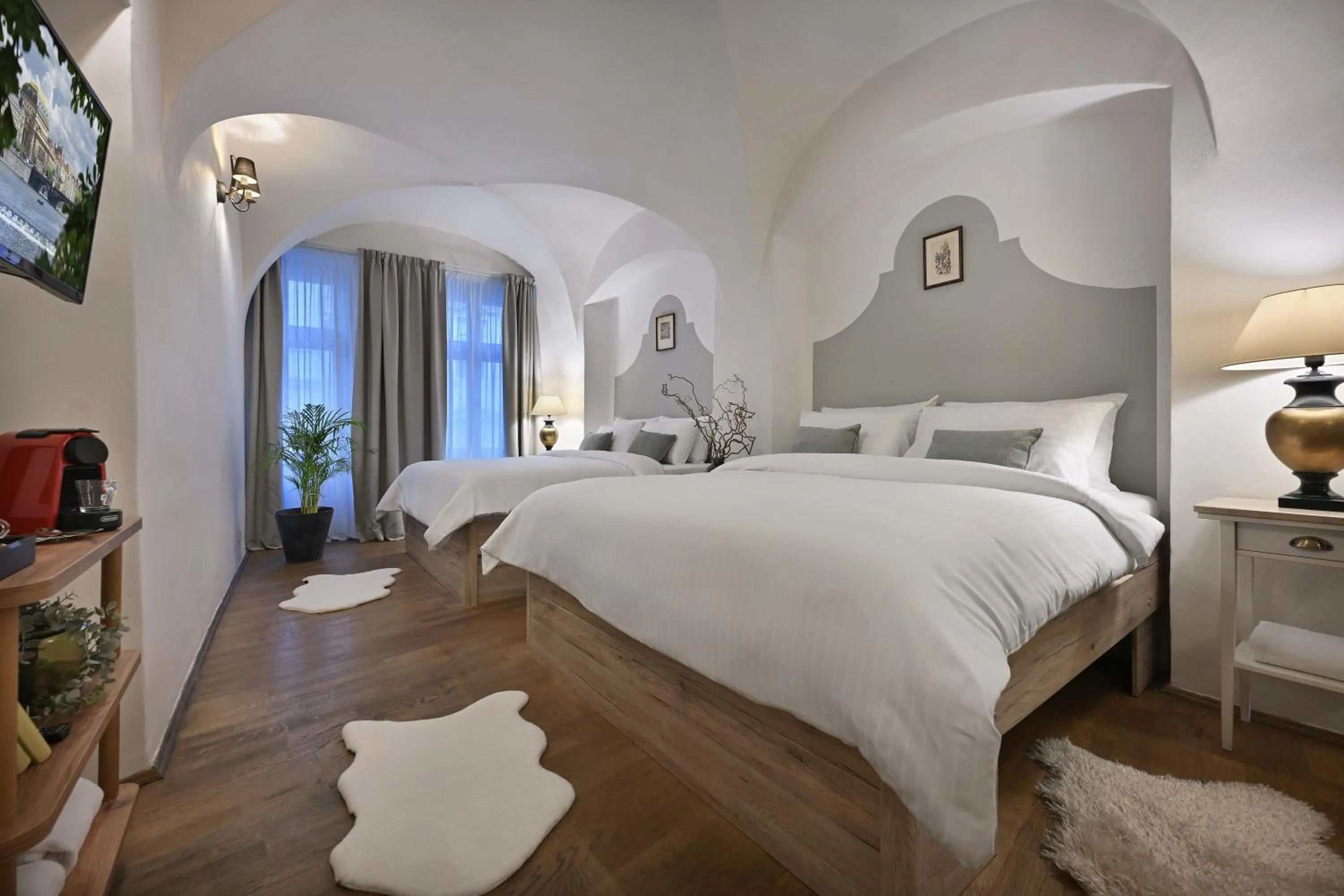 Bed in U Šuterů Boutique Hotel