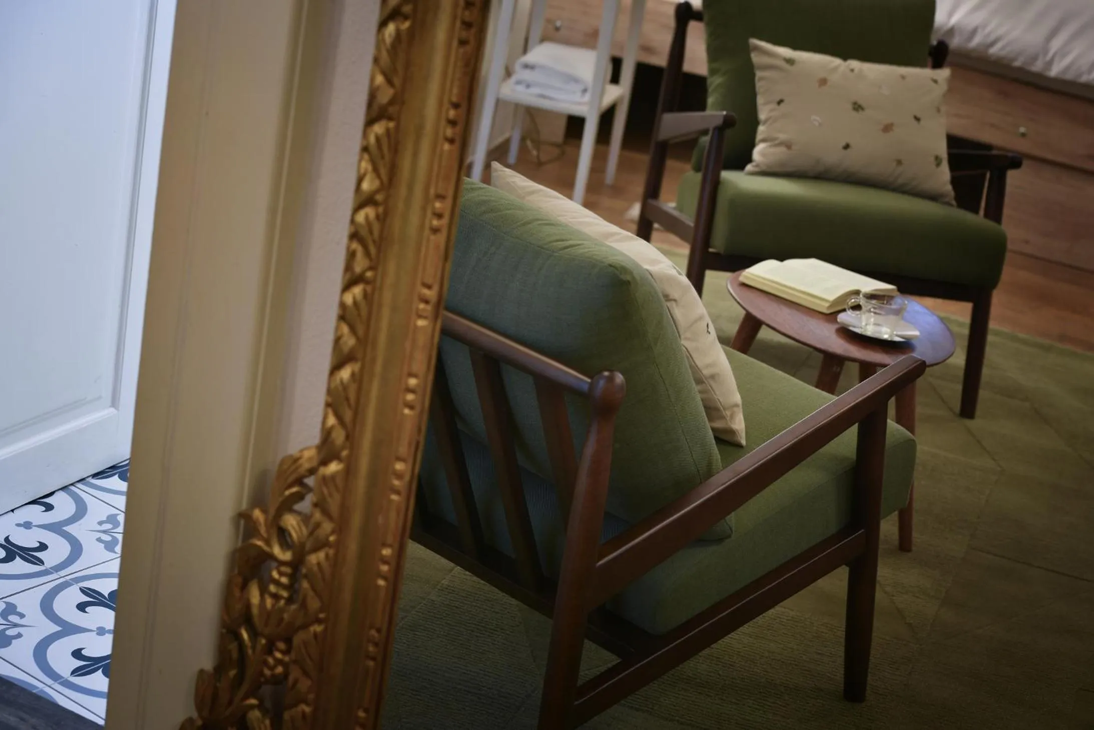 Seating area in U Šuterů Boutique Hotel