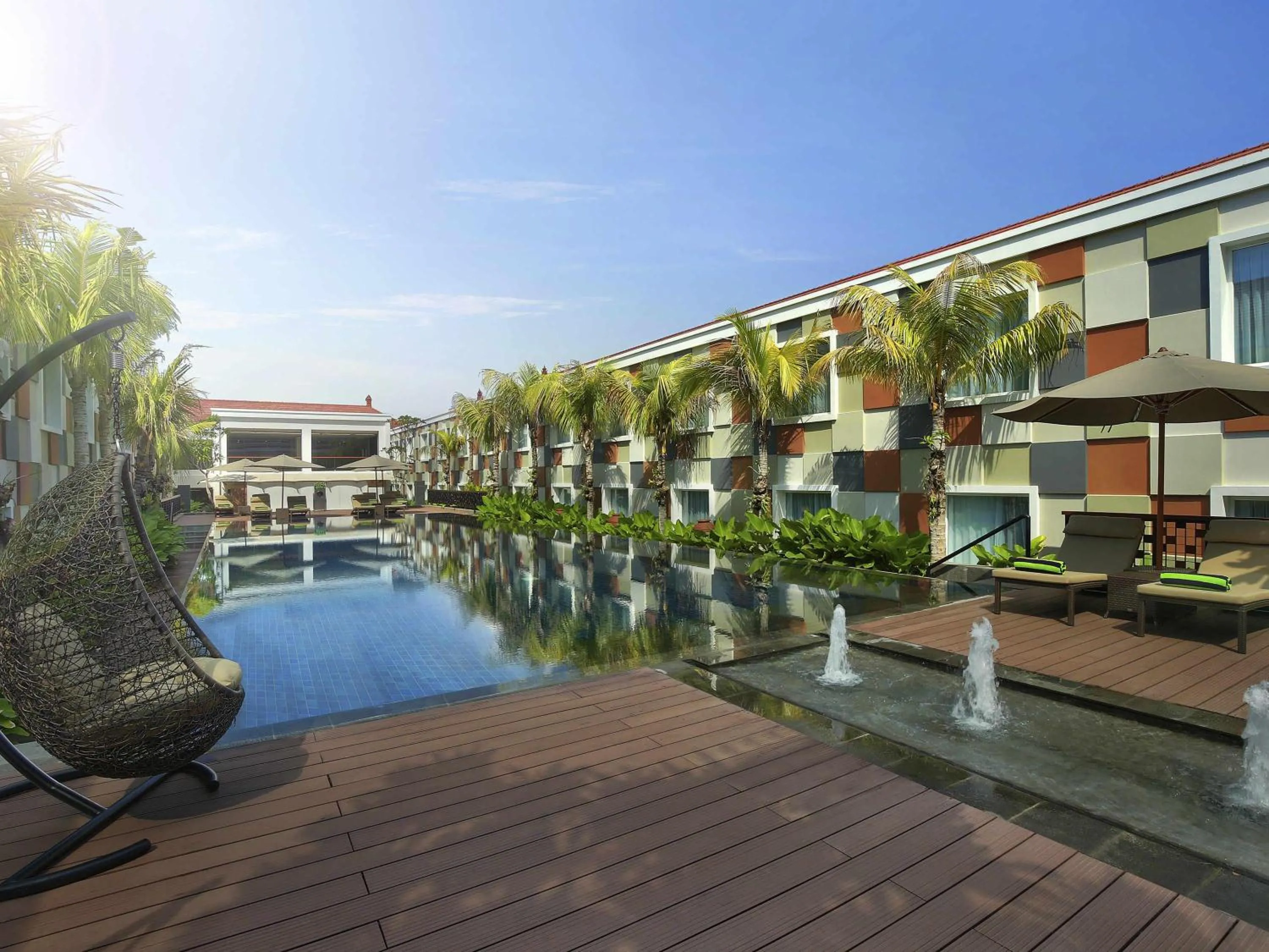 Pool view in Novotel Bali Ngurah Rai Airport