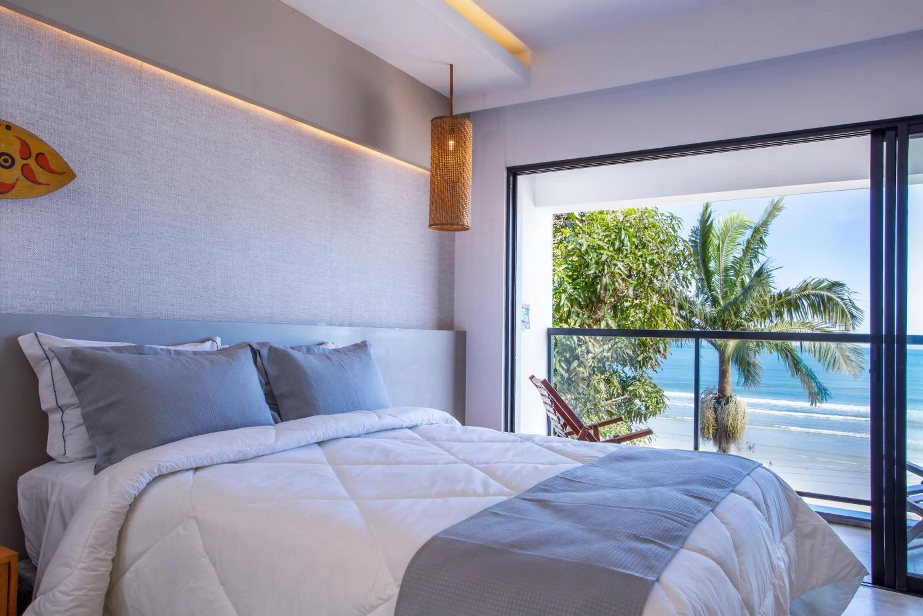 View (from property/room), Bed in Hotel Village Enseada