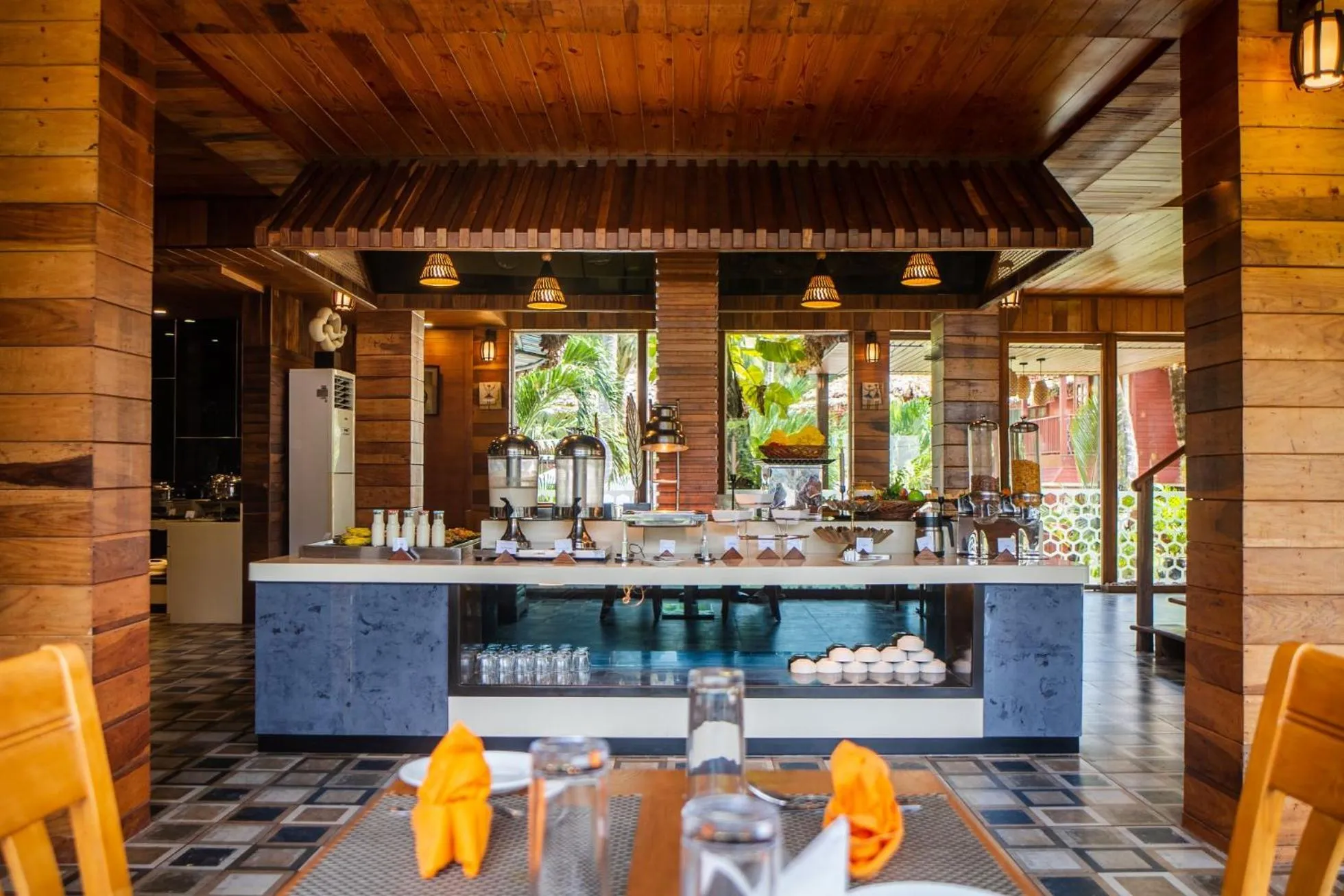 Buffet breakfast in Coral Reef Resort & Spa, Havelock