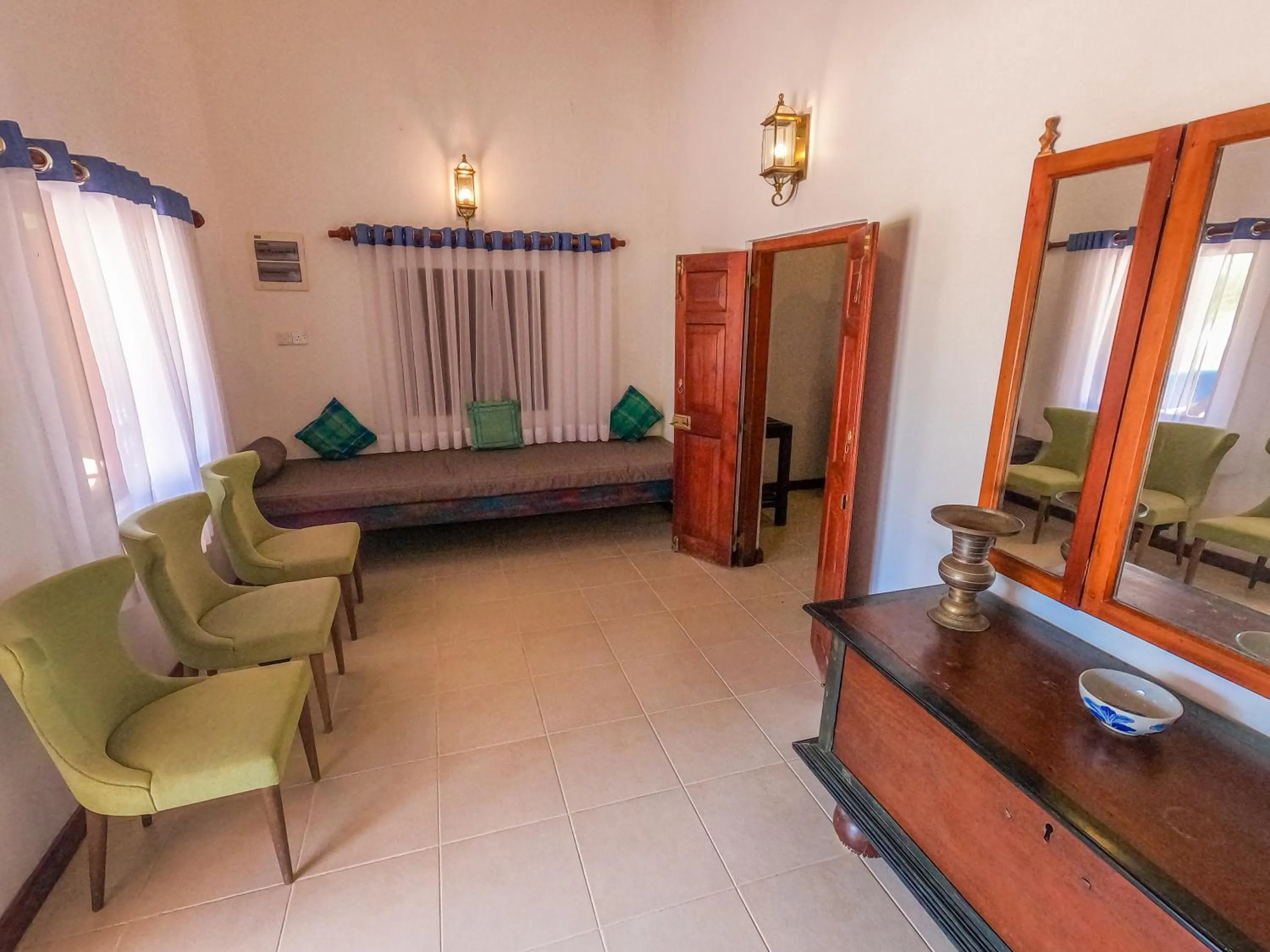 Living room, Bed in The Cove Pasikuda - Eco Resort