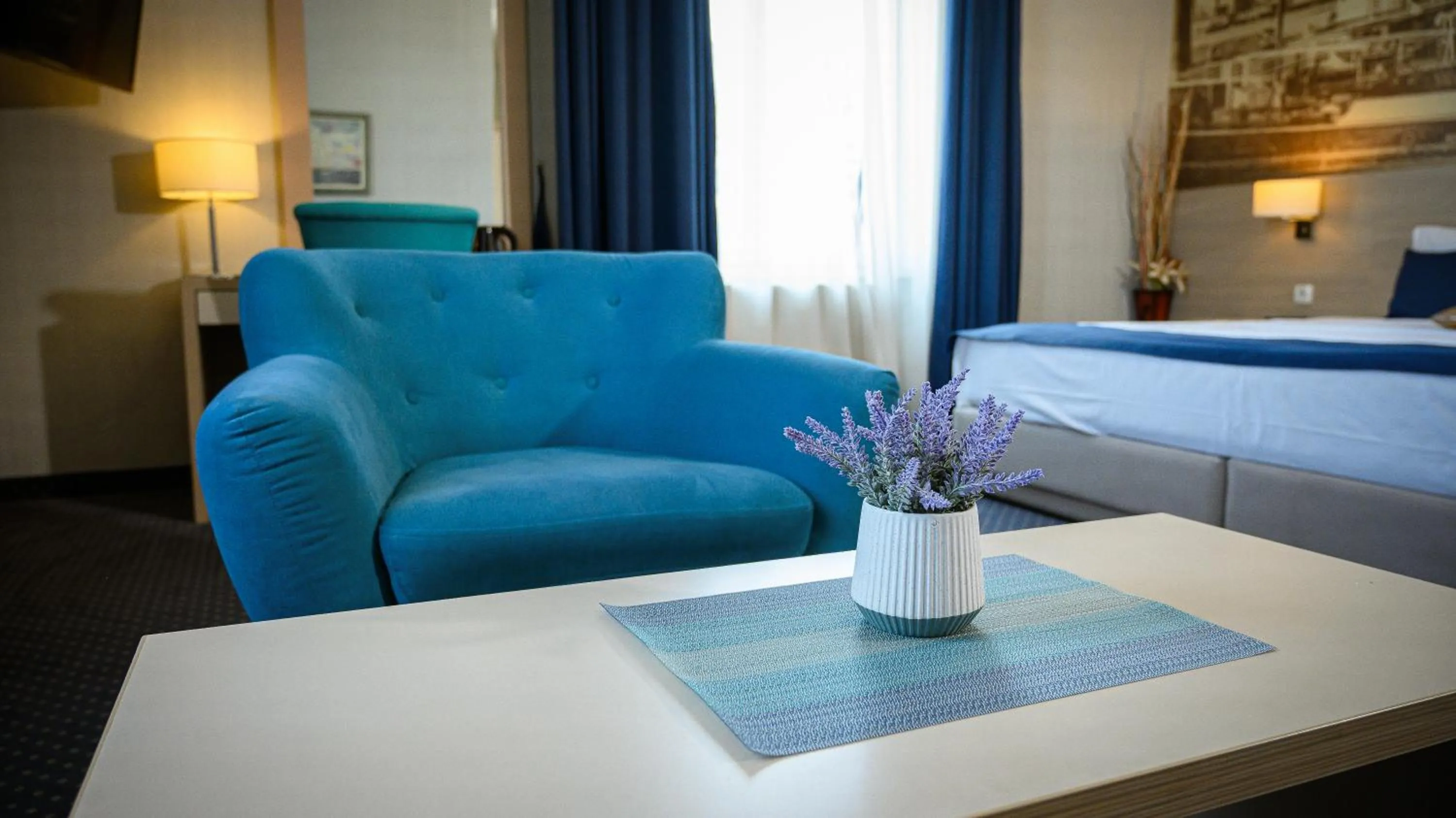 Decorative detail, Bed in Five Points Square - City Center