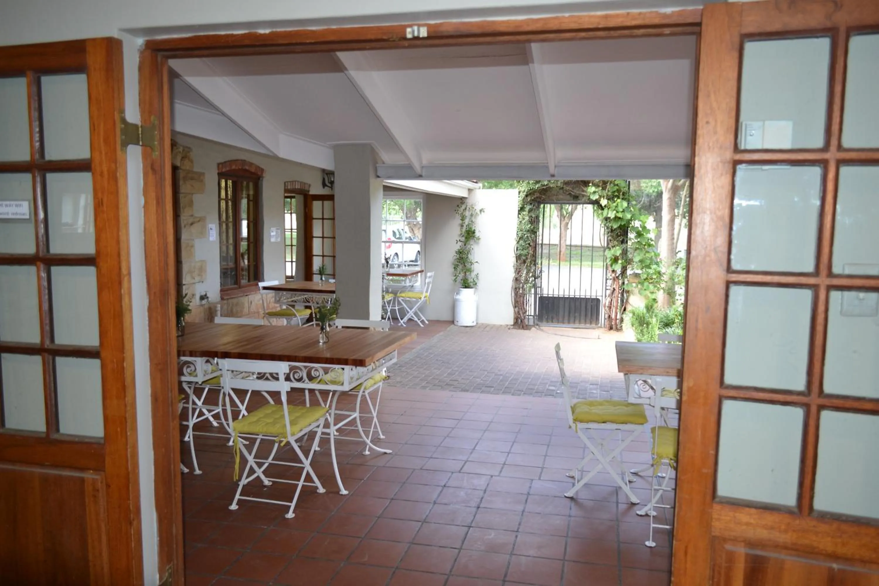 Patio in By The Way Guesthouse